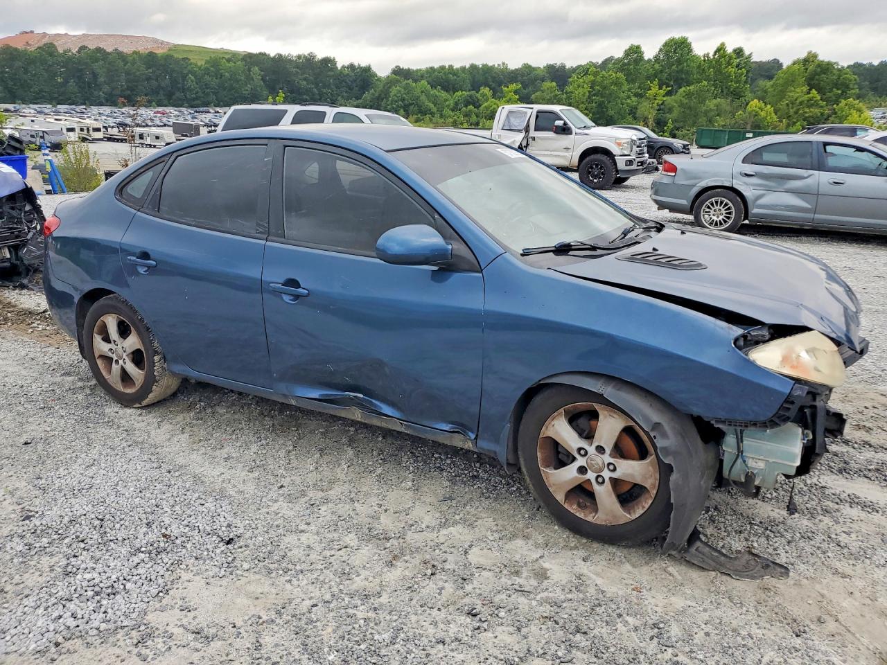 2008 Hyundai Elantra Gls Blue vin: KMHDU46D18U482744
