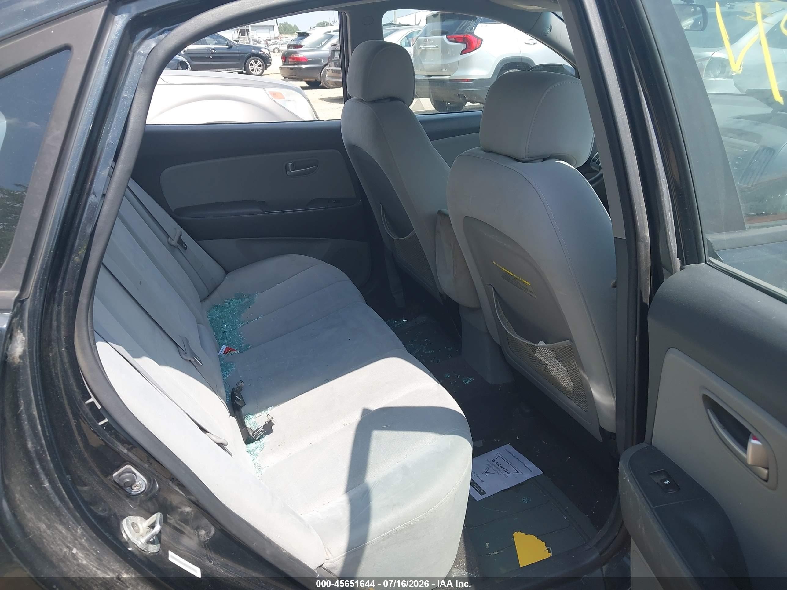 2008 Hyundai Elantra Gls/se Черный vin: KMHDU46D18U484168