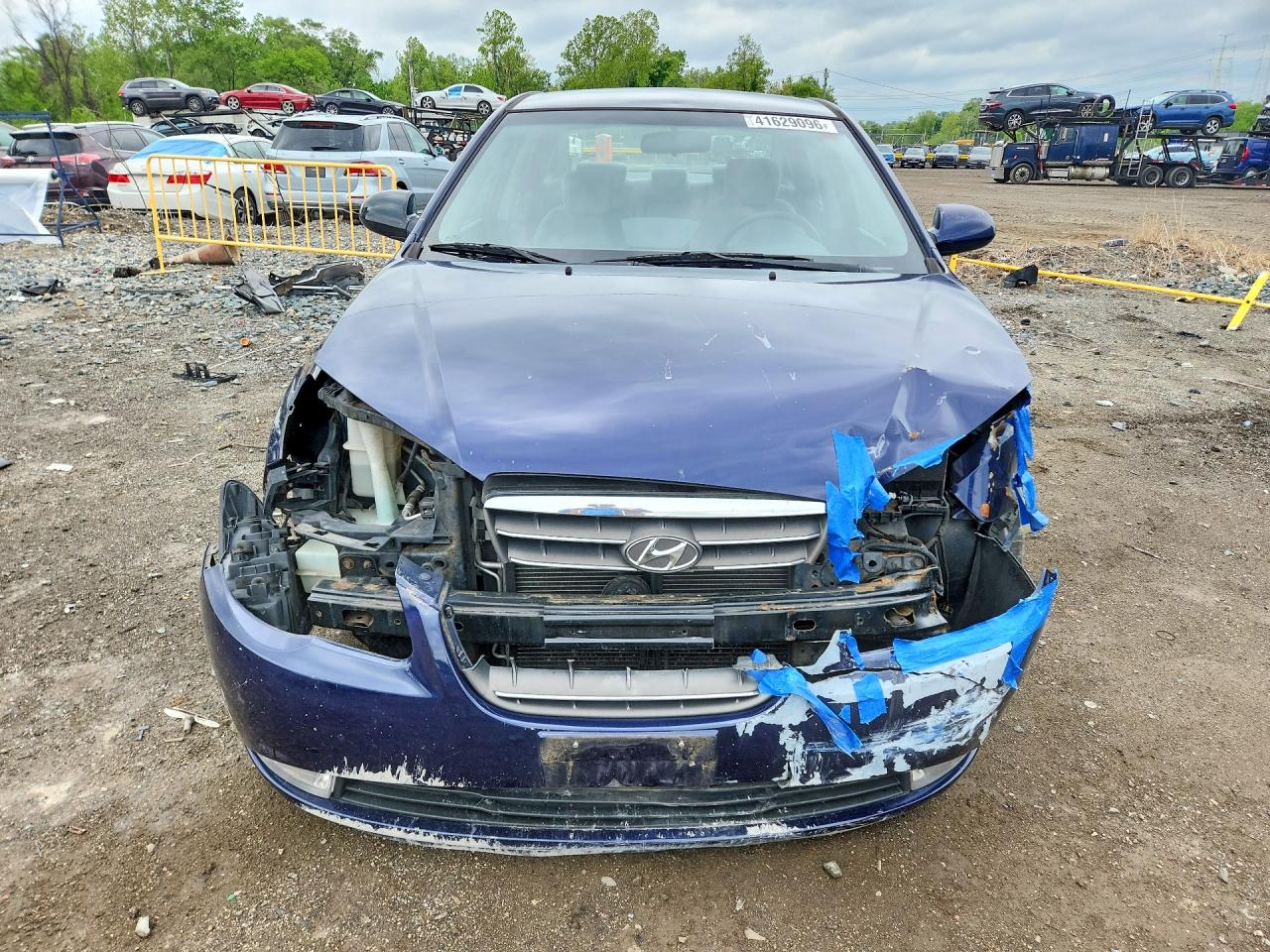 2008 Hyundai Elantra Gls Blue vin: KMHDU46D18U491038