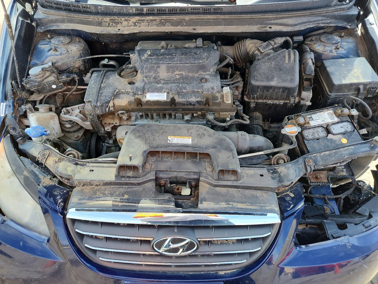 2008 Hyundai Elantra Gls Blue vin: KMHDU46D18U491671