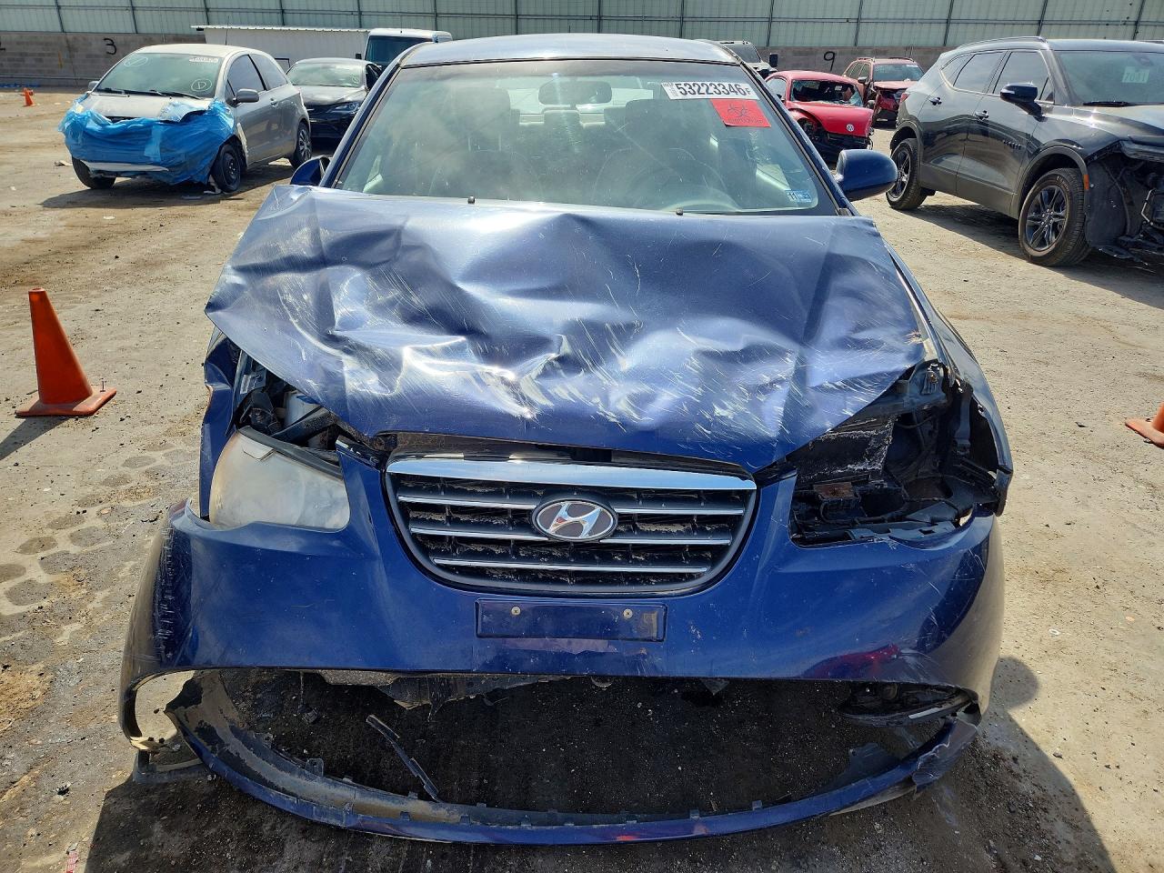 2008 Hyundai Elantra Gls Blue vin: KMHDU46D18U491671