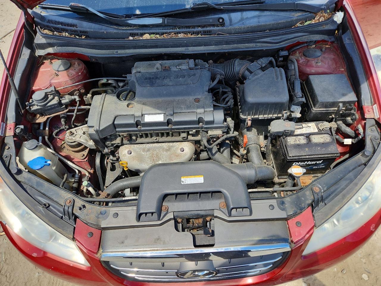 2008 Hyundai Elantra Gls Red vin: KMHDU46D18U513894