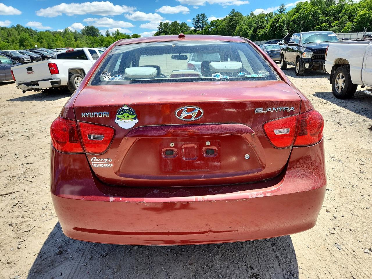 2008 Hyundai Elantra Gls Red vin: KMHDU46D18U513894