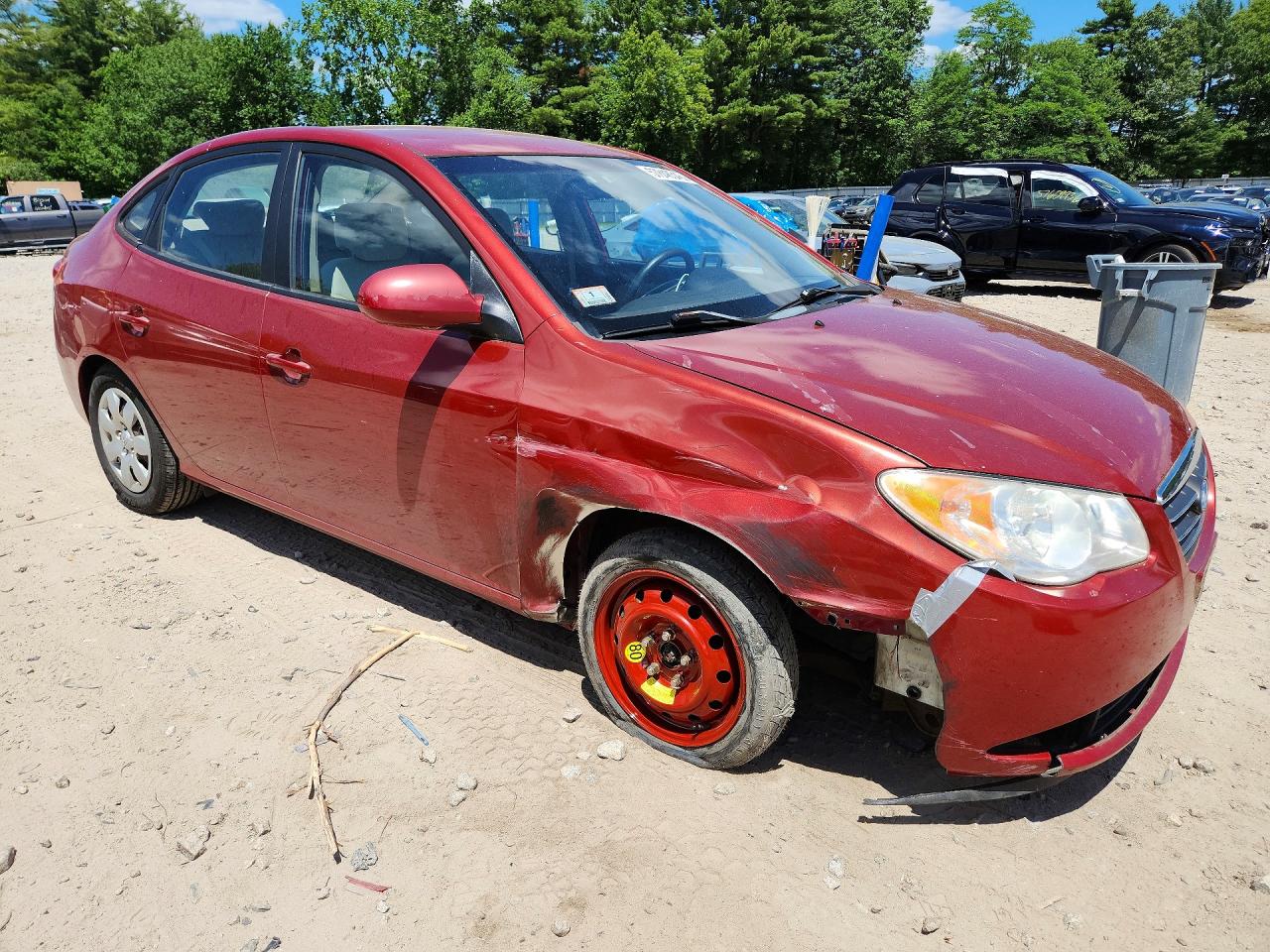 2008 Hyundai Elantra Gls Red vin: KMHDU46D18U513894