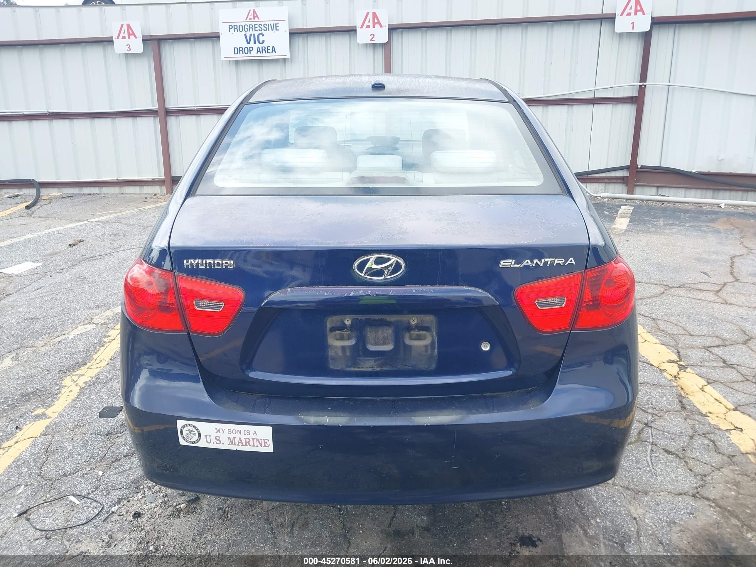 2008 Hyundai Elantra Gls/se Blue vin: KMHDU46D18U515385