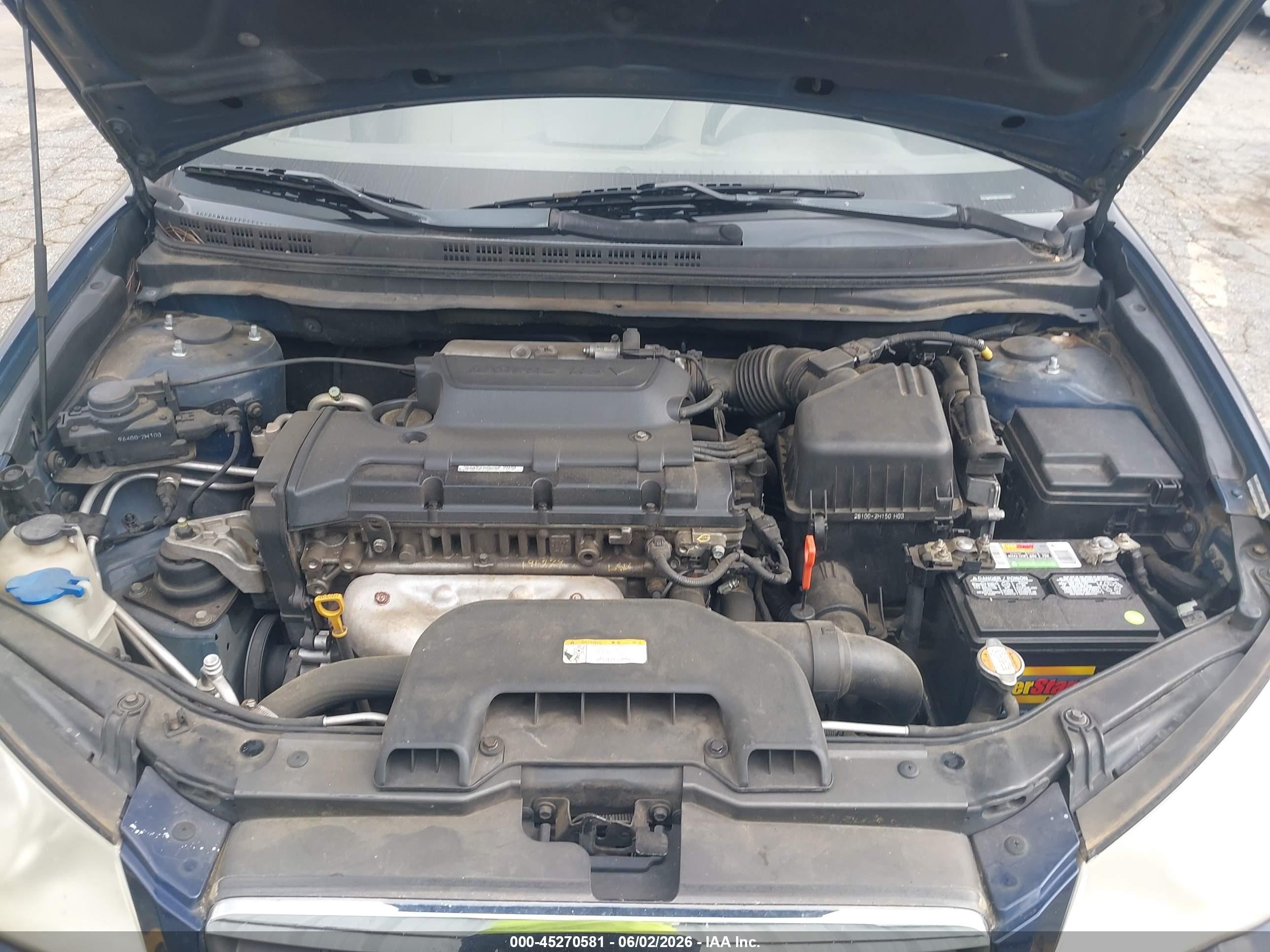 2008 Hyundai Elantra Gls/se Blue vin: KMHDU46D18U515385