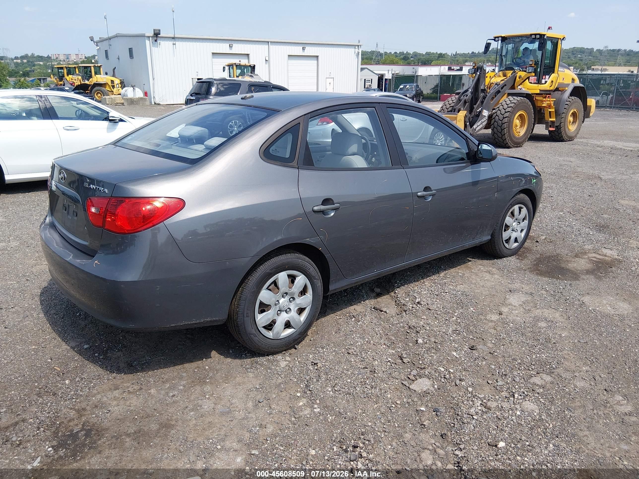 2008 Hyundai Elantra Gls/se Gray vin: KMHDU46D18U519856