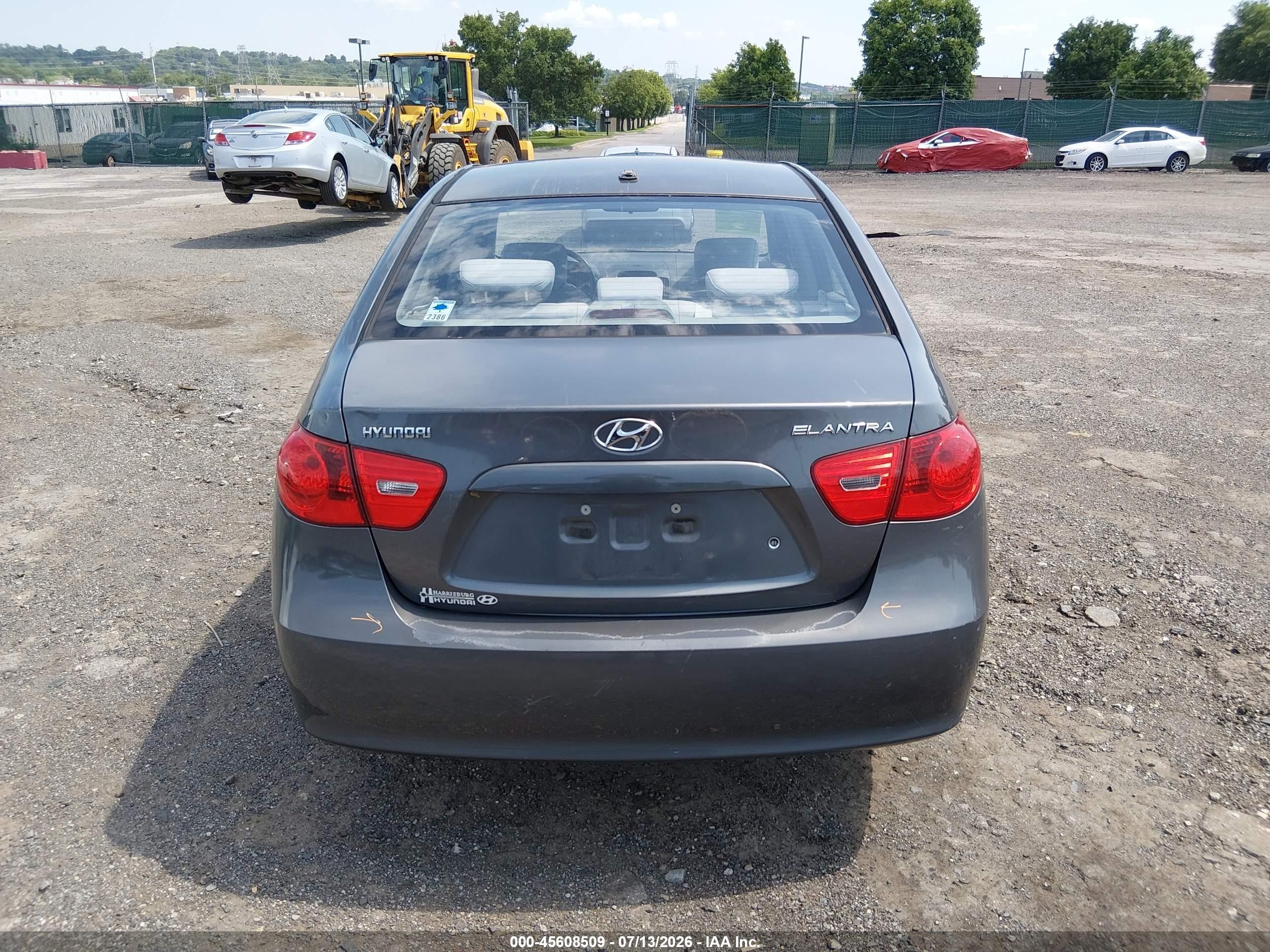2008 Hyundai Elantra Gls/se Gray vin: KMHDU46D18U519856