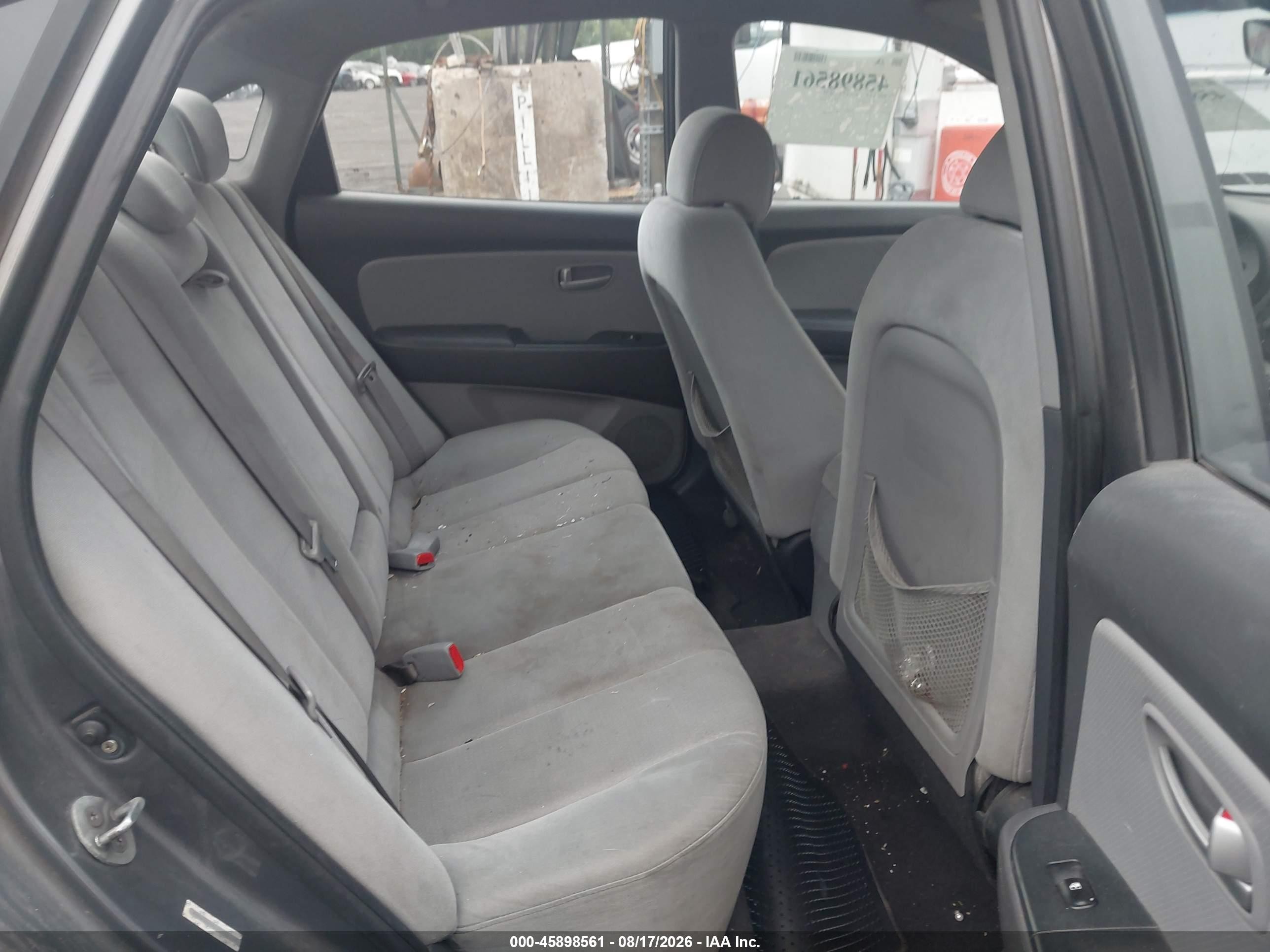 2008 Hyundai Elantra Gls/se Gray vin: KMHDU46D18U521137