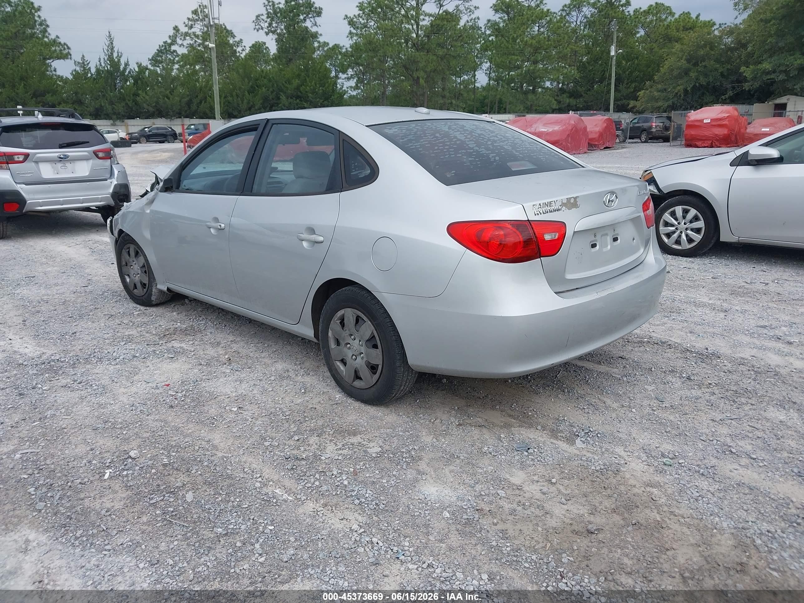 2008 Hyundai Elantra Gls/se Silver vin: KMHDU46D18U545454
