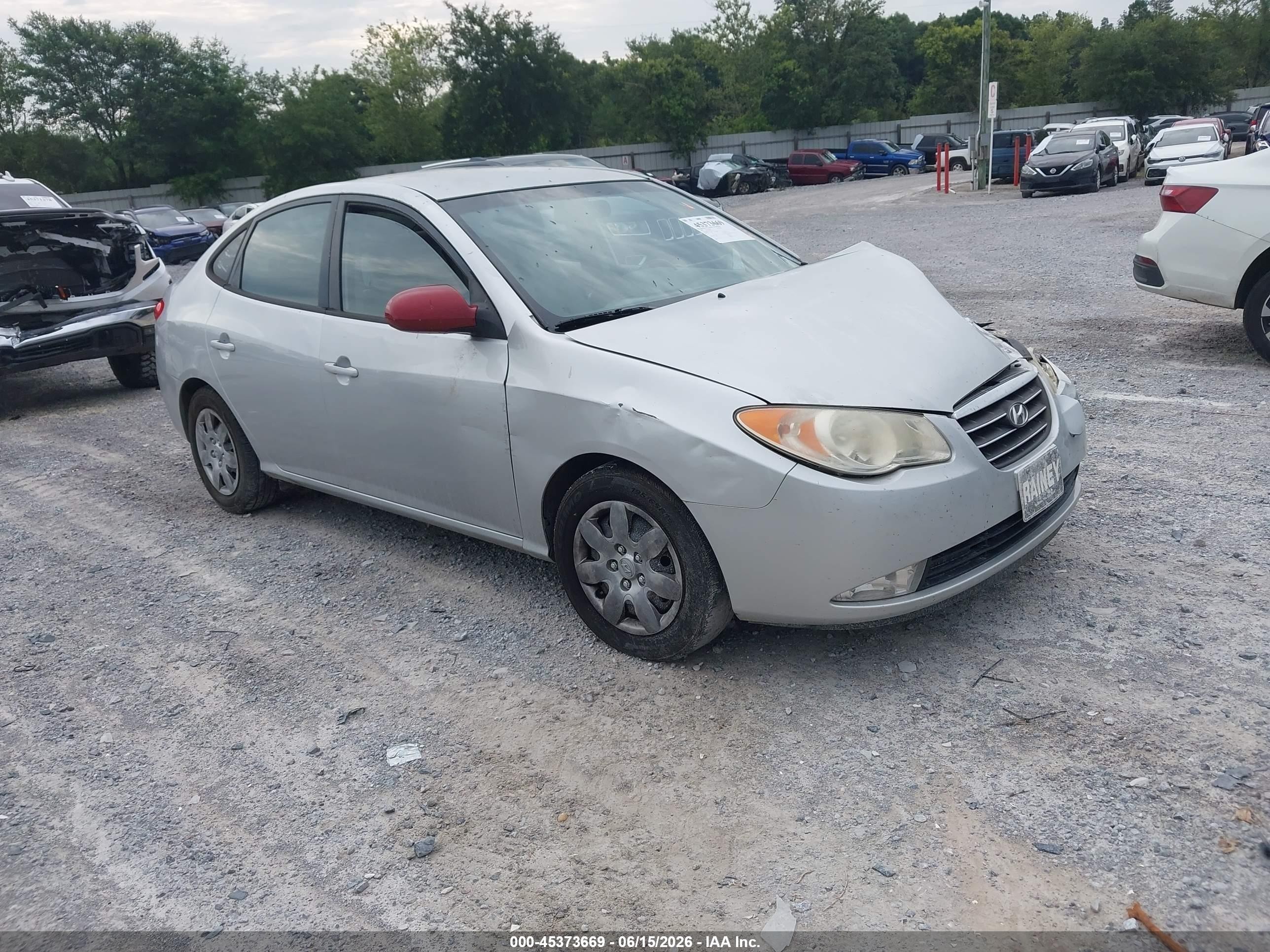 2008 Hyundai Elantra Gls/se Silver vin: KMHDU46D18U545454