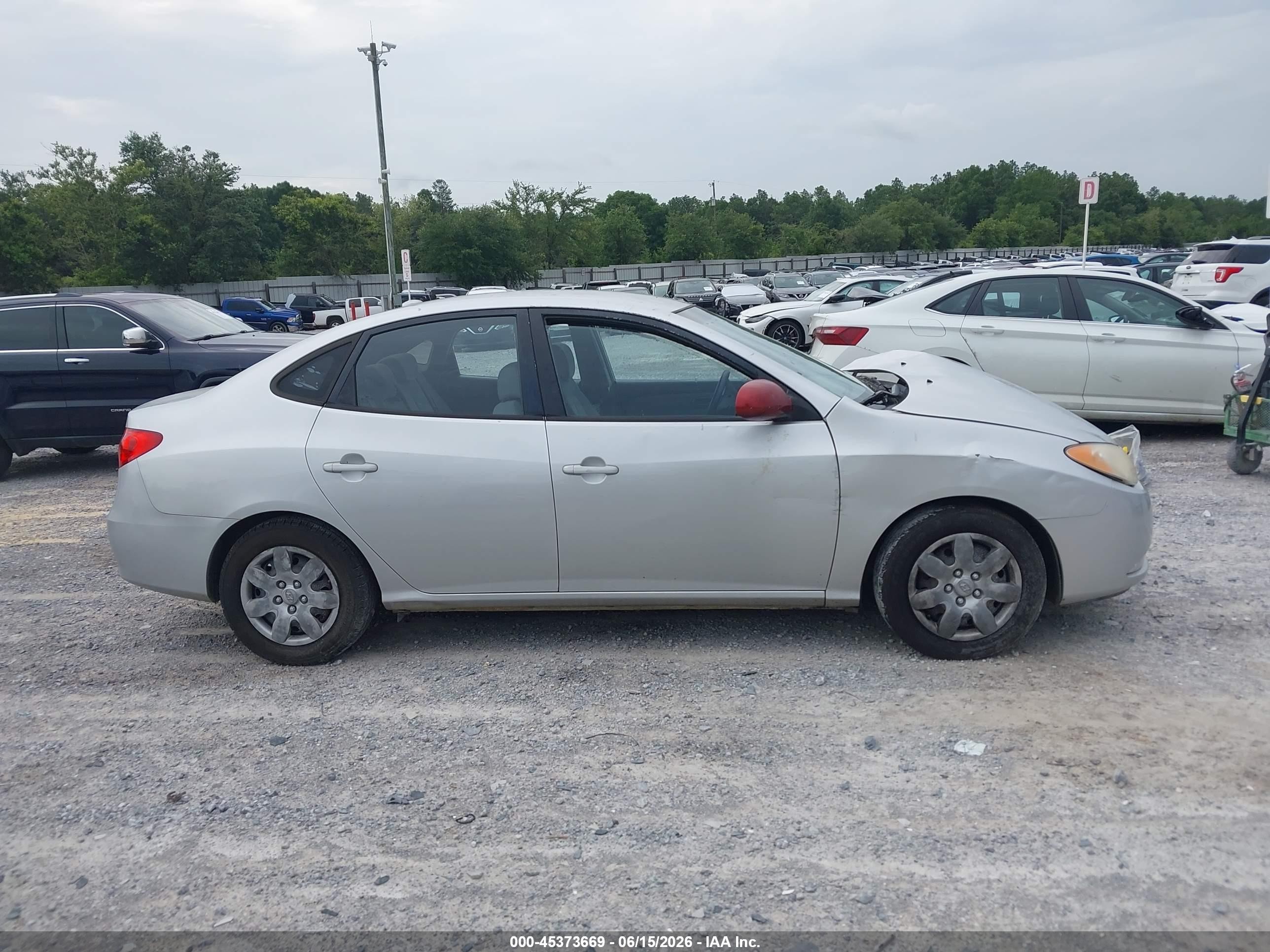 2008 Hyundai Elantra Gls/se Silver vin: KMHDU46D18U545454