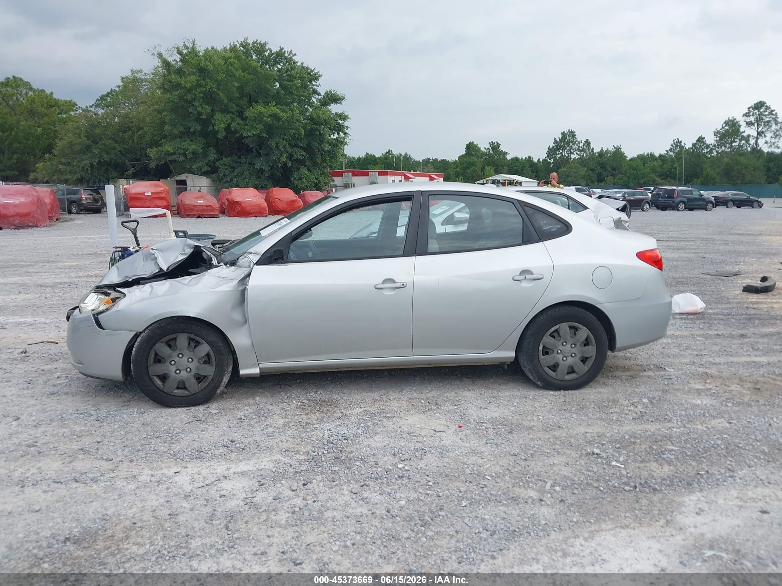 2008 Hyundai Elantra Gls/se Silver vin: KMHDU46D18U545454