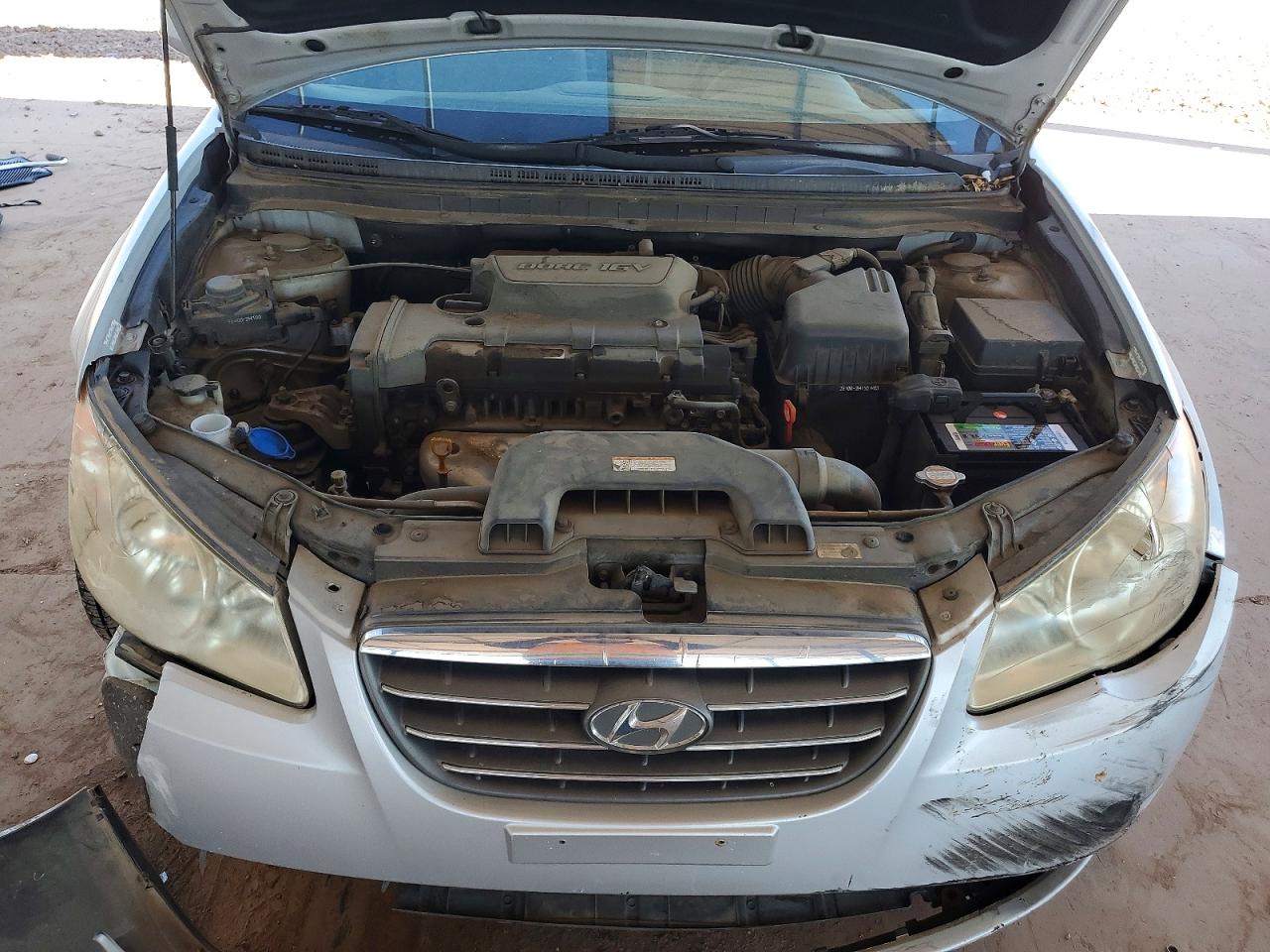 2008 Hyundai Elantra Gls Silver vin: KMHDU46D18U550475