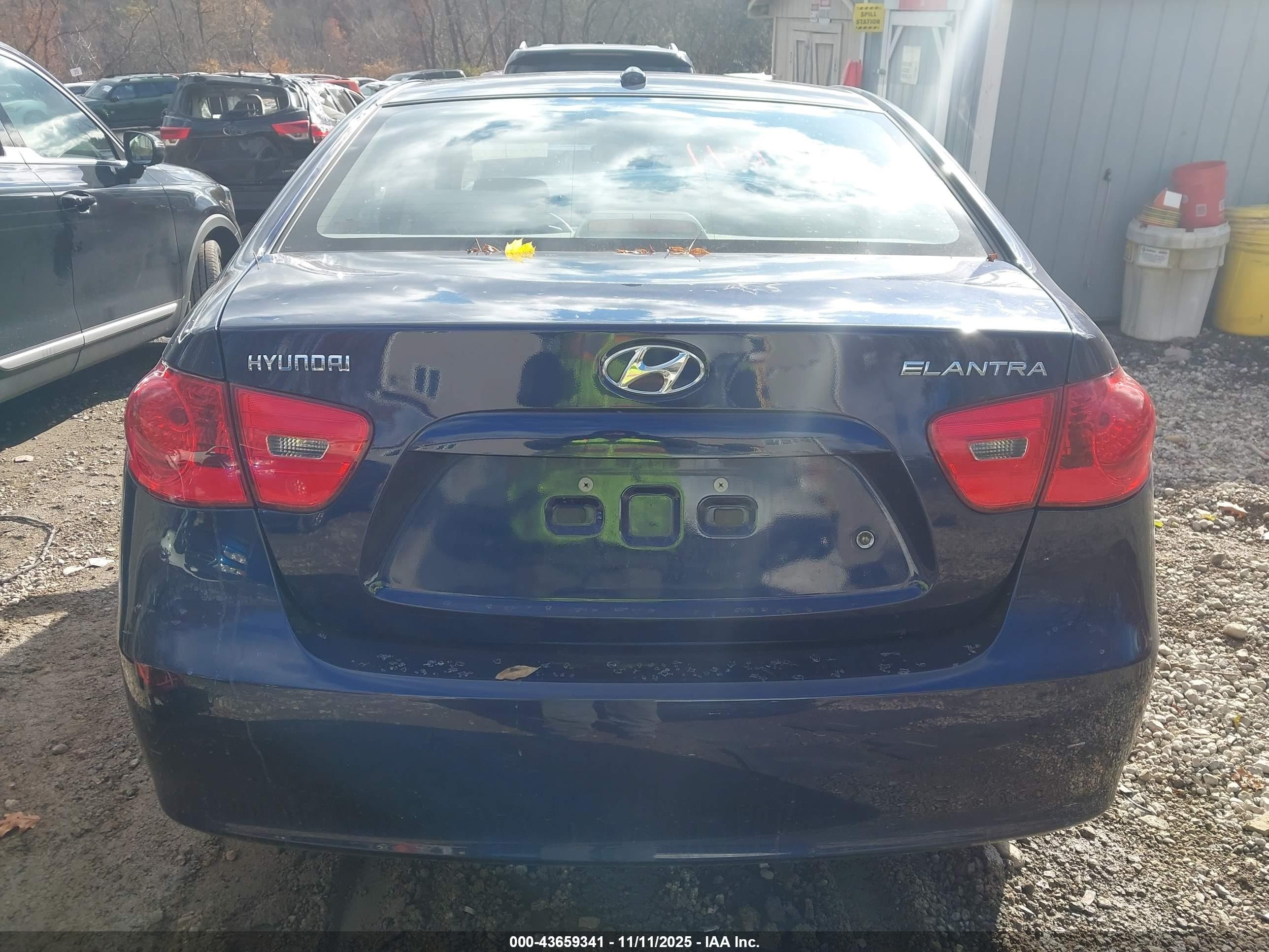 2008 Hyundai Elantra Gls/se Navy vin: KMHDU46D18U585985