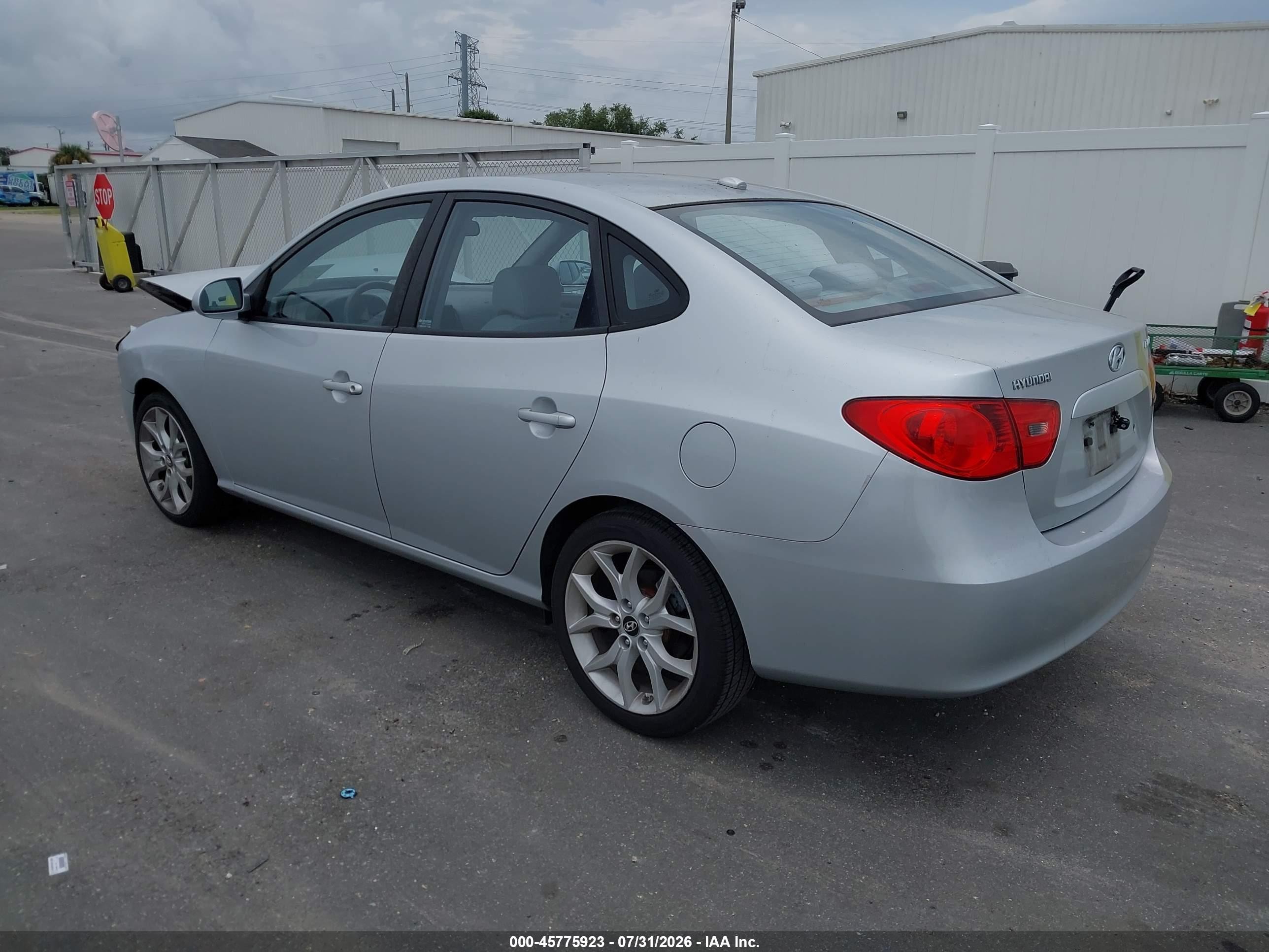 2009 Hyundai Elantra Gls Silver vin: KMHDU46D19U589634