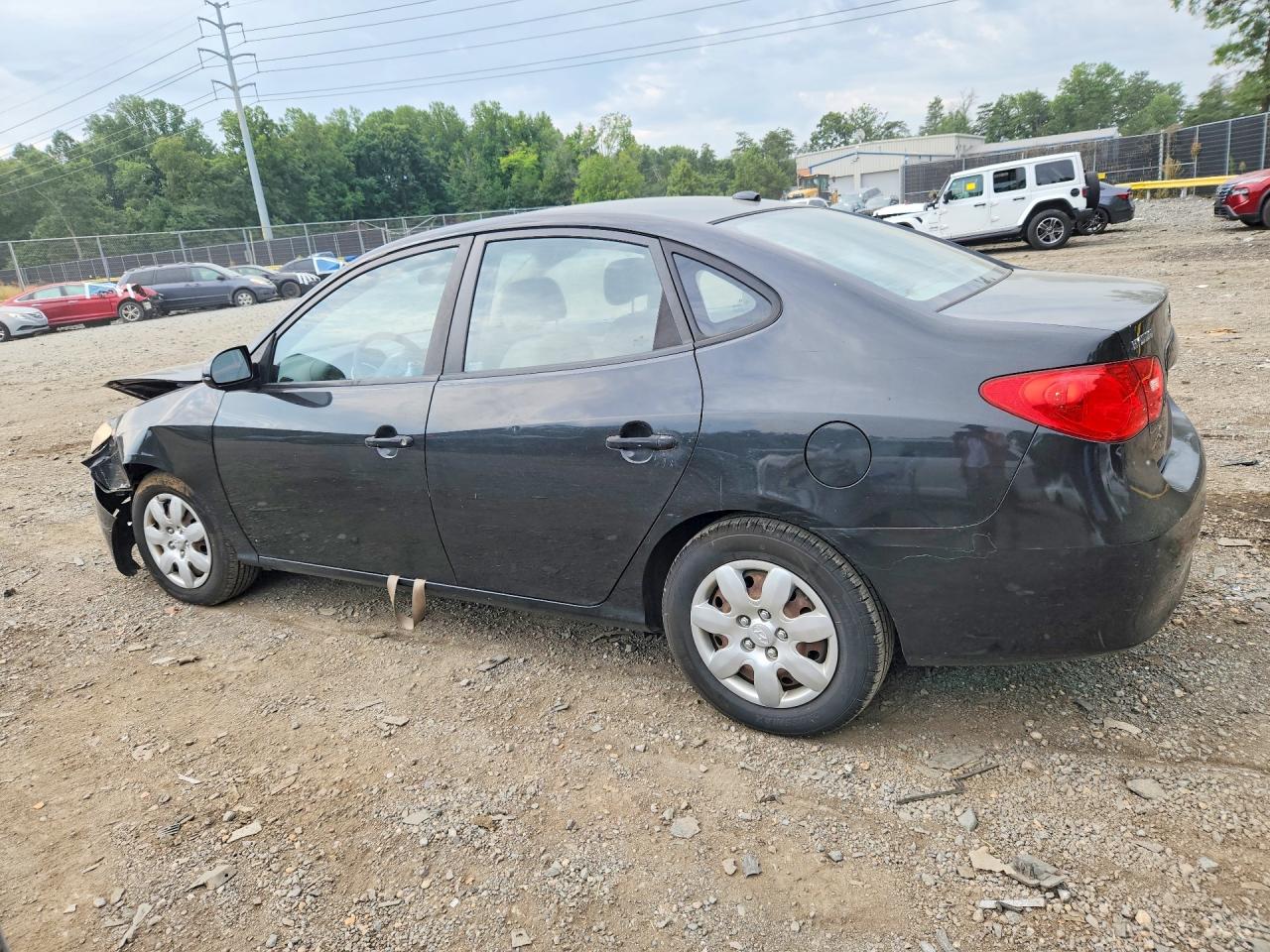 2009 Hyundai Elantra Gls Black vin: KMHDU46D19U596938