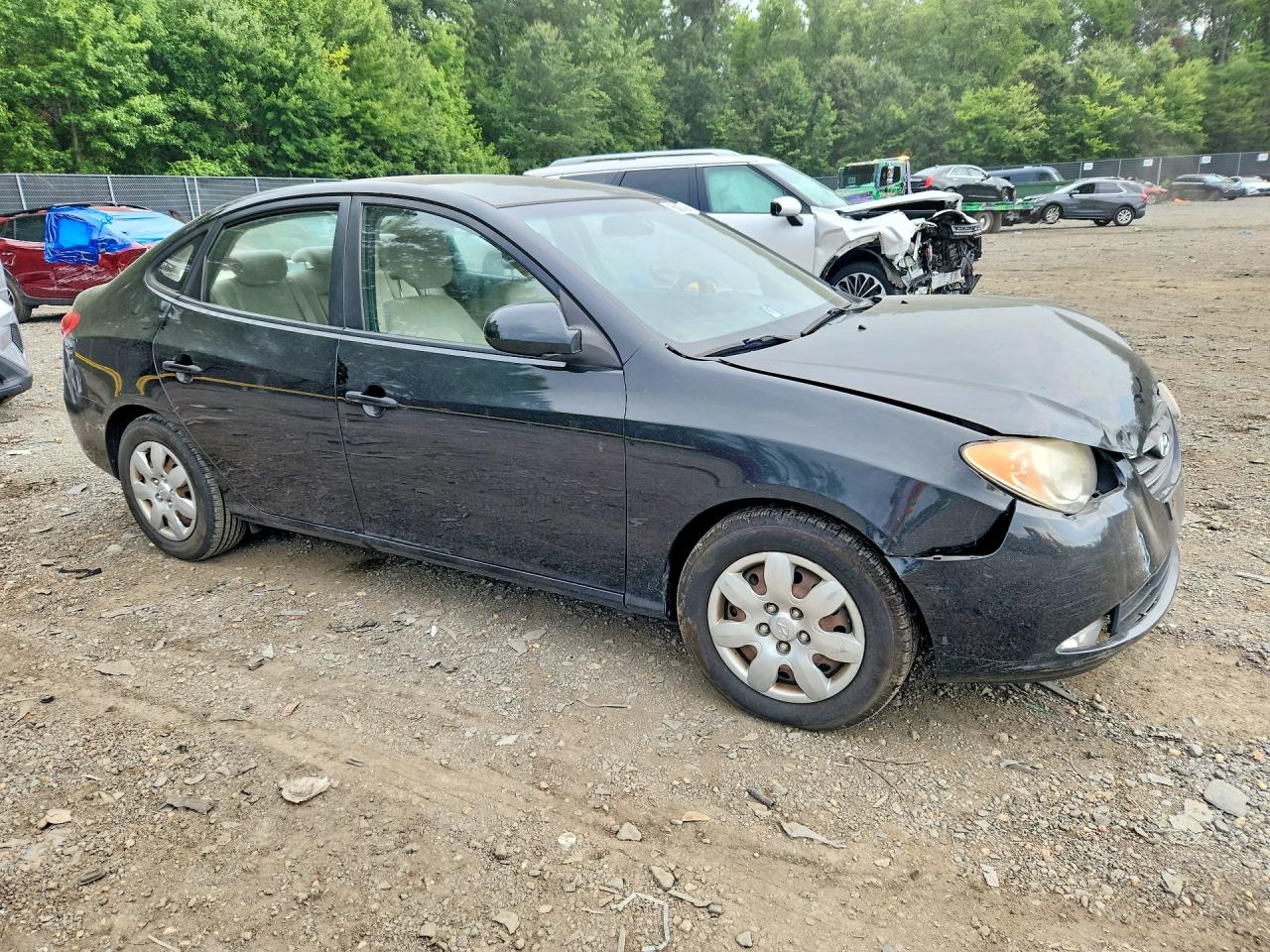 2009 Hyundai Elantra Gls Black vin: KMHDU46D19U596938