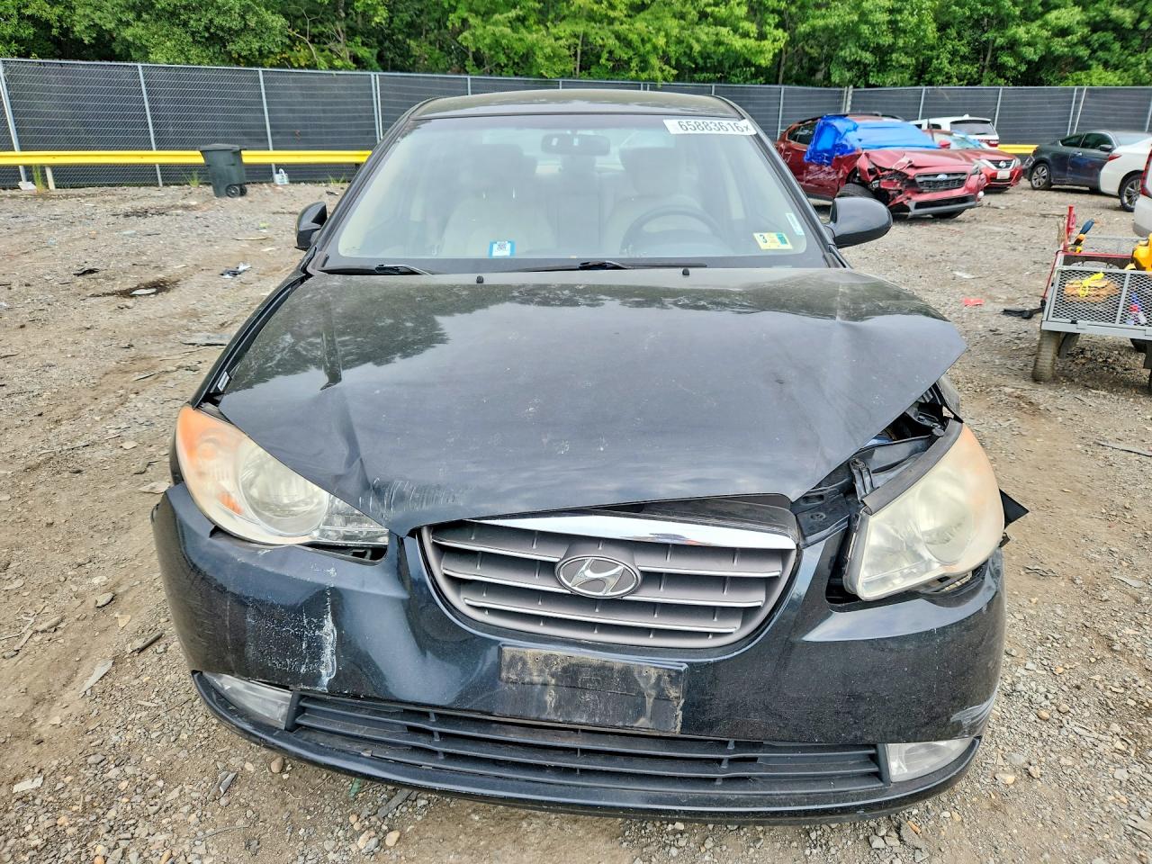 2009 Hyundai Elantra Gls Black vin: KMHDU46D19U596938