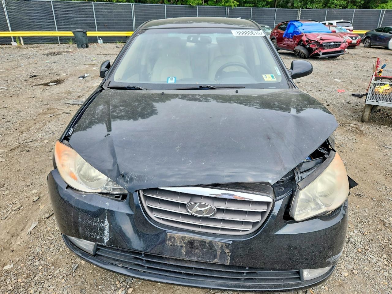 2009 Hyundai Elantra Gls Black vin: KMHDU46D19U596938