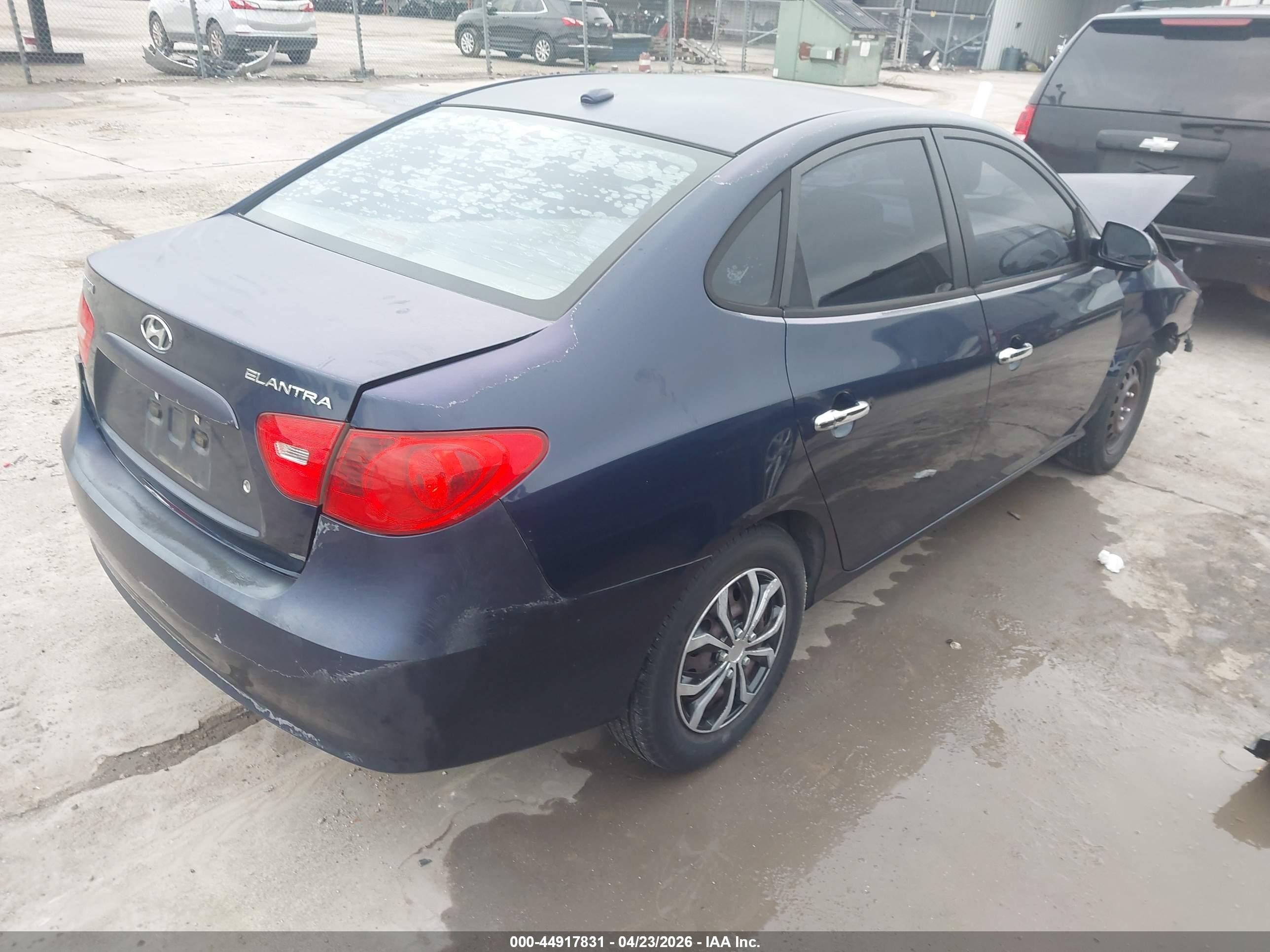 2009 Hyundai Elantra Gls Blue vin: KMHDU46D19U621093