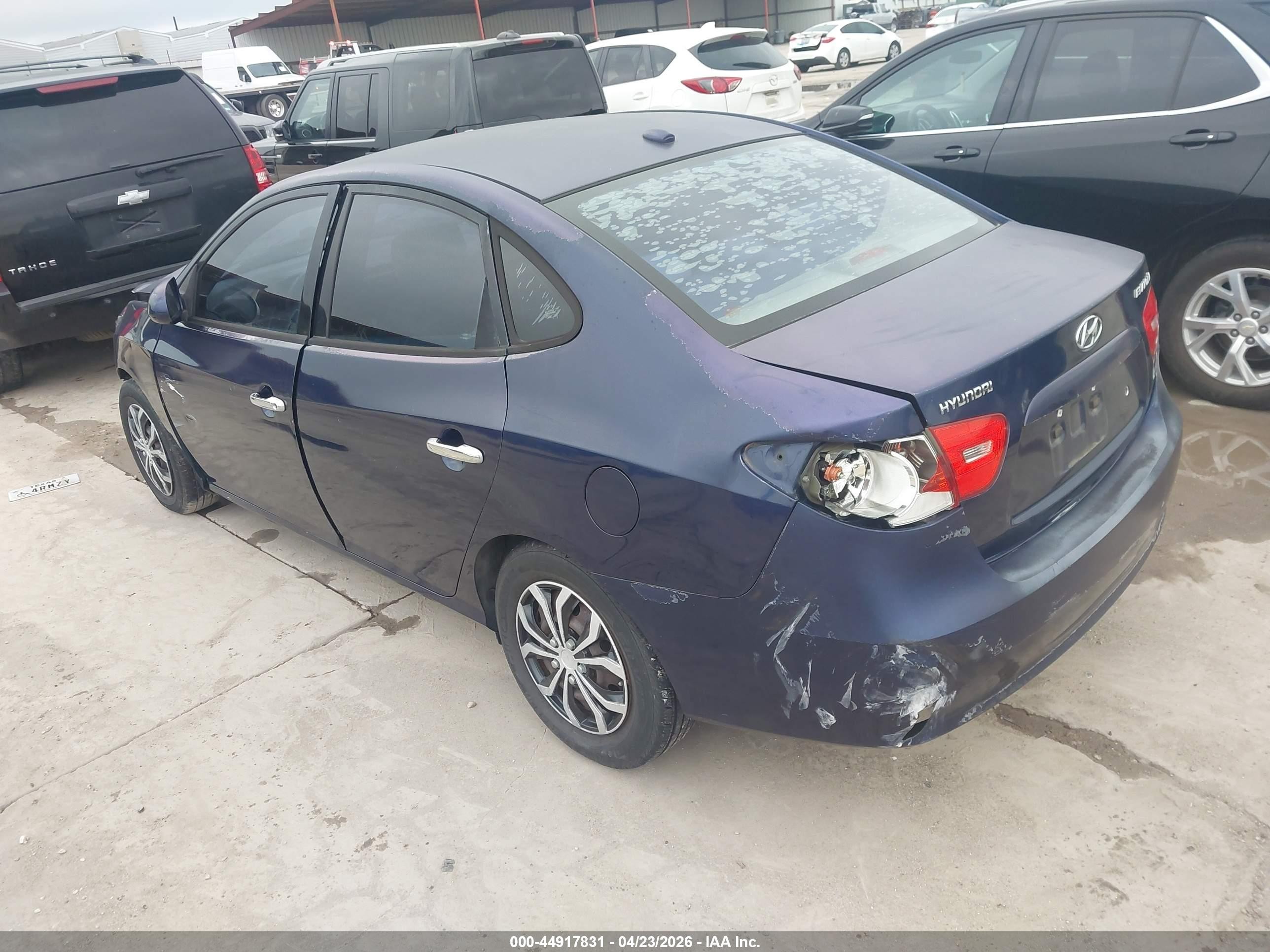 2009 Hyundai Elantra Gls Blue vin: KMHDU46D19U621093