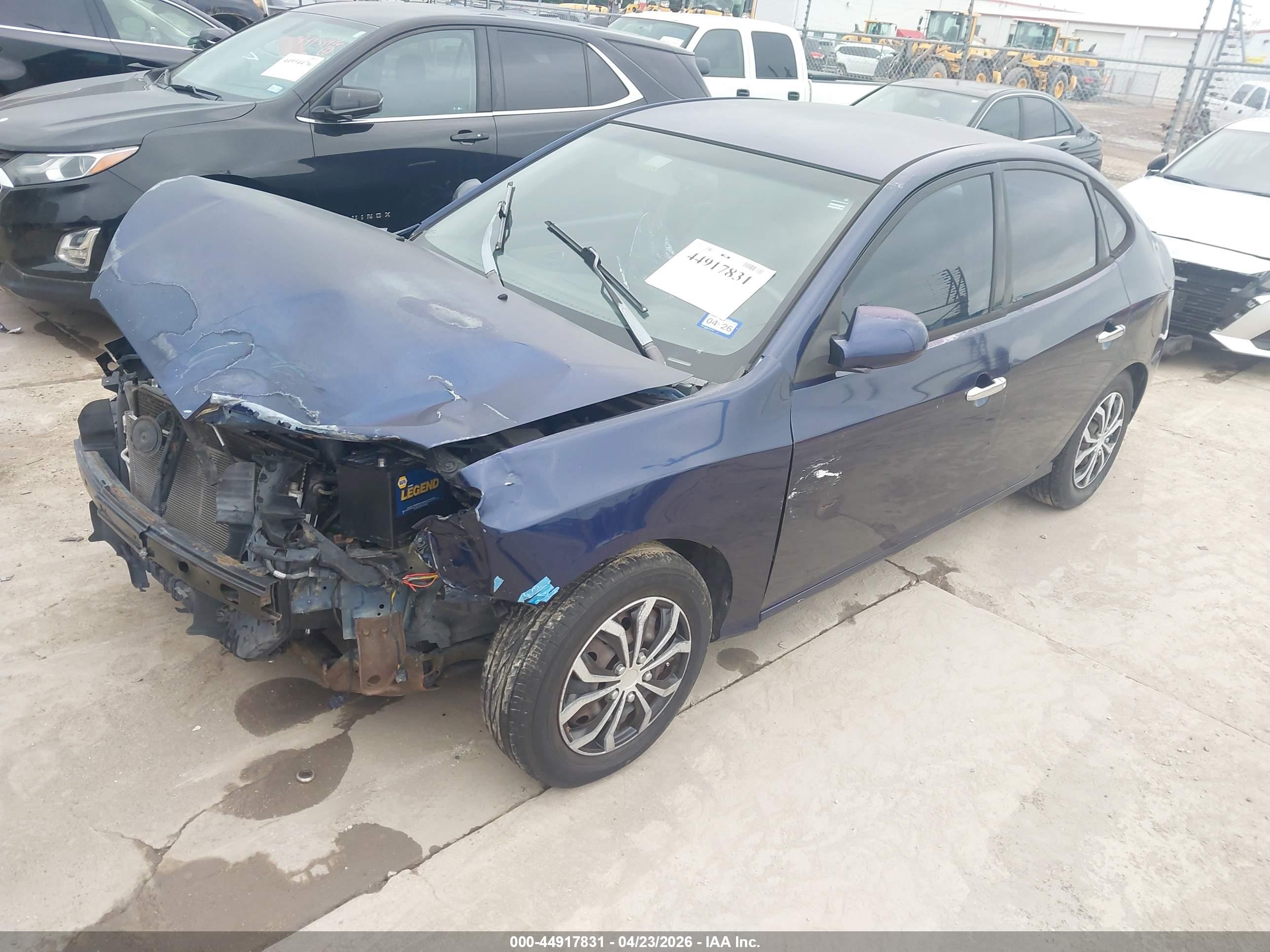 2009 Hyundai Elantra Gls Blue vin: KMHDU46D19U621093
