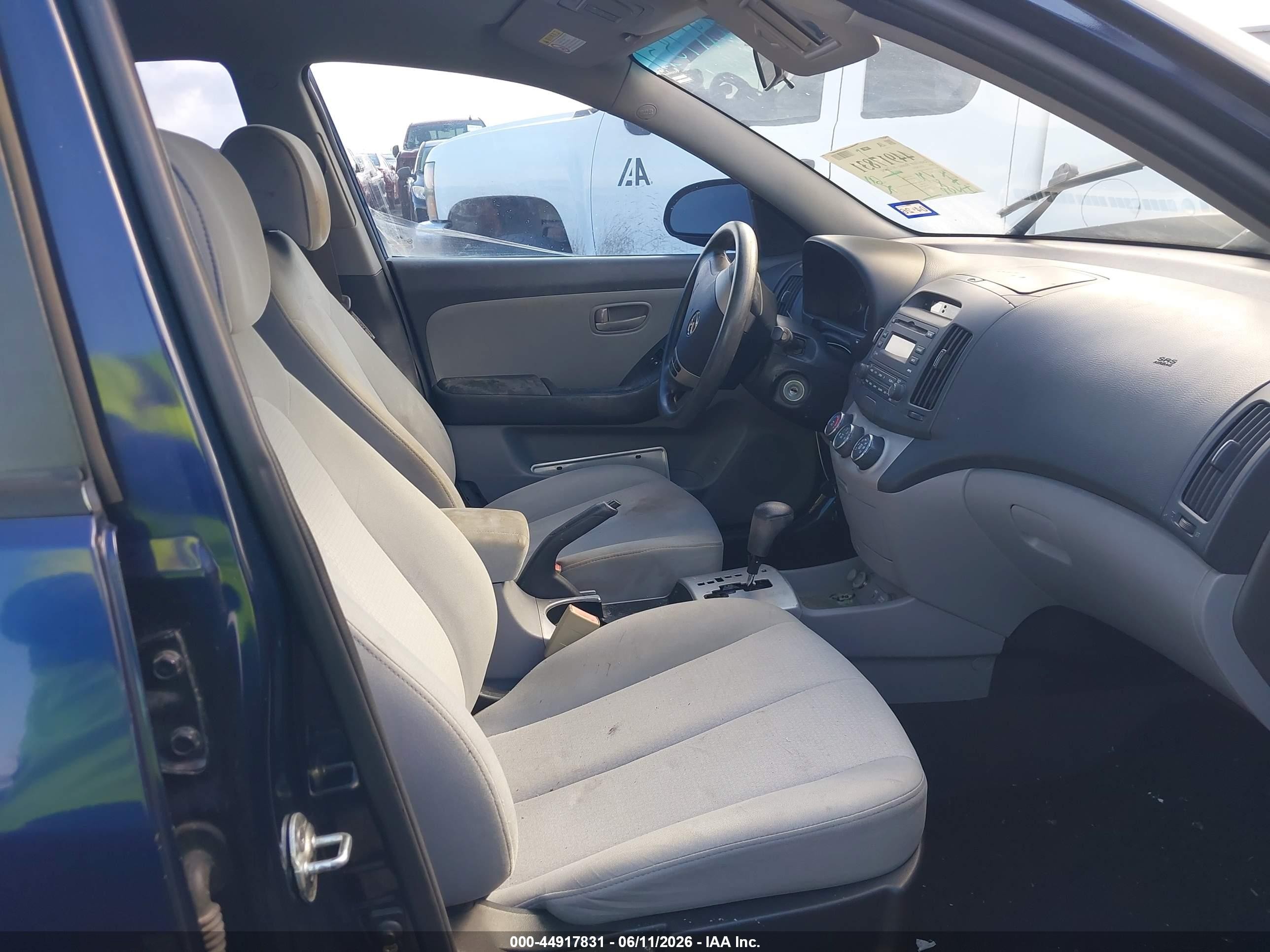 2009 Hyundai Elantra Gls Blue vin: KMHDU46D19U621093