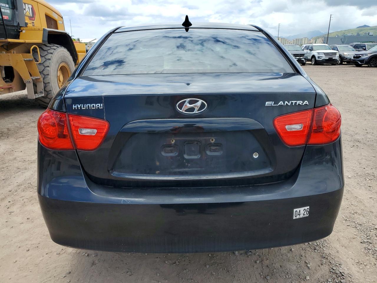 2009 Hyundai Elantra Gls Черный vin: KMHDU46D19U651730