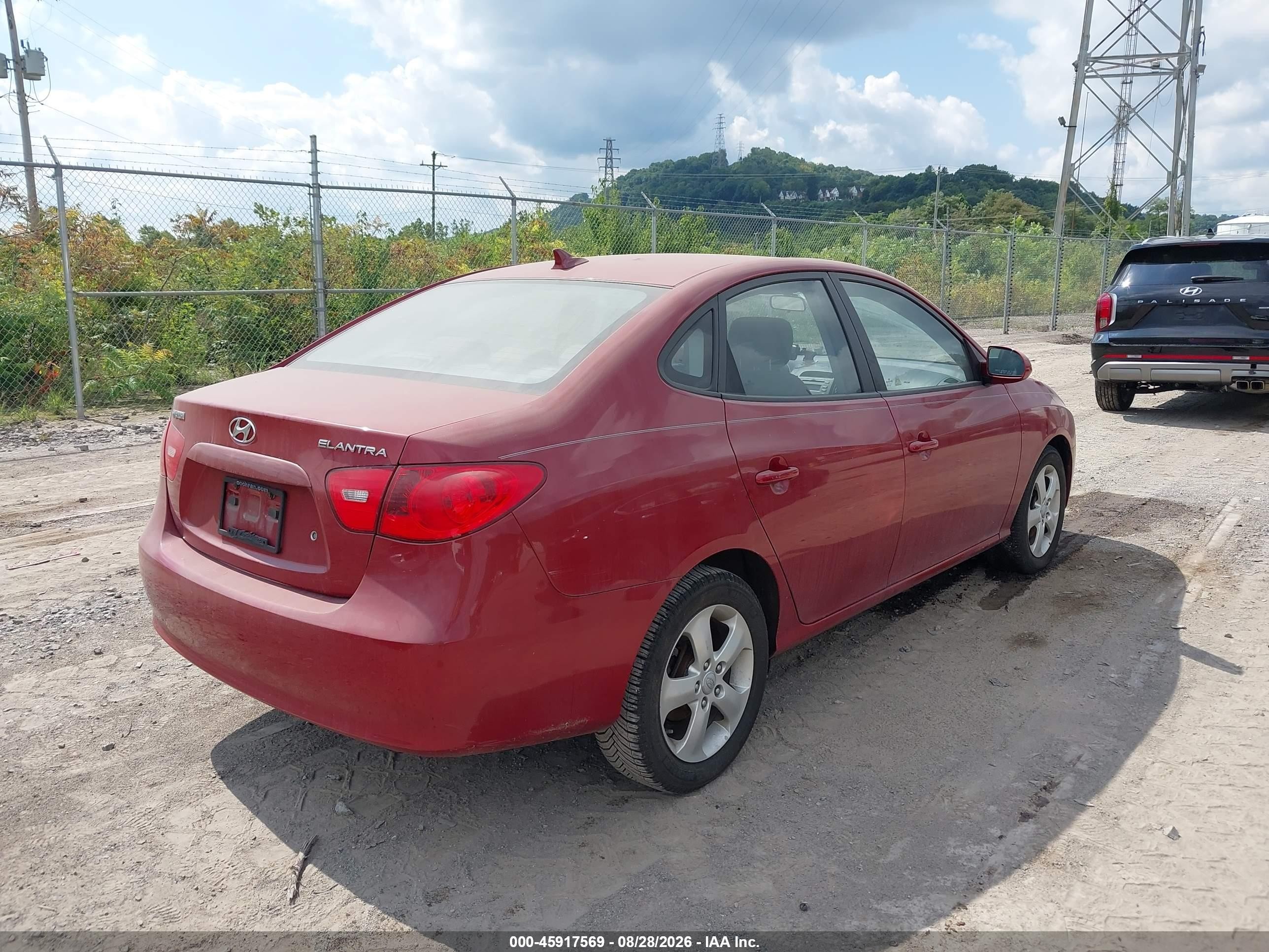 2009 Hyundai Elantra Se Red vin: KMHDU46D19U654837