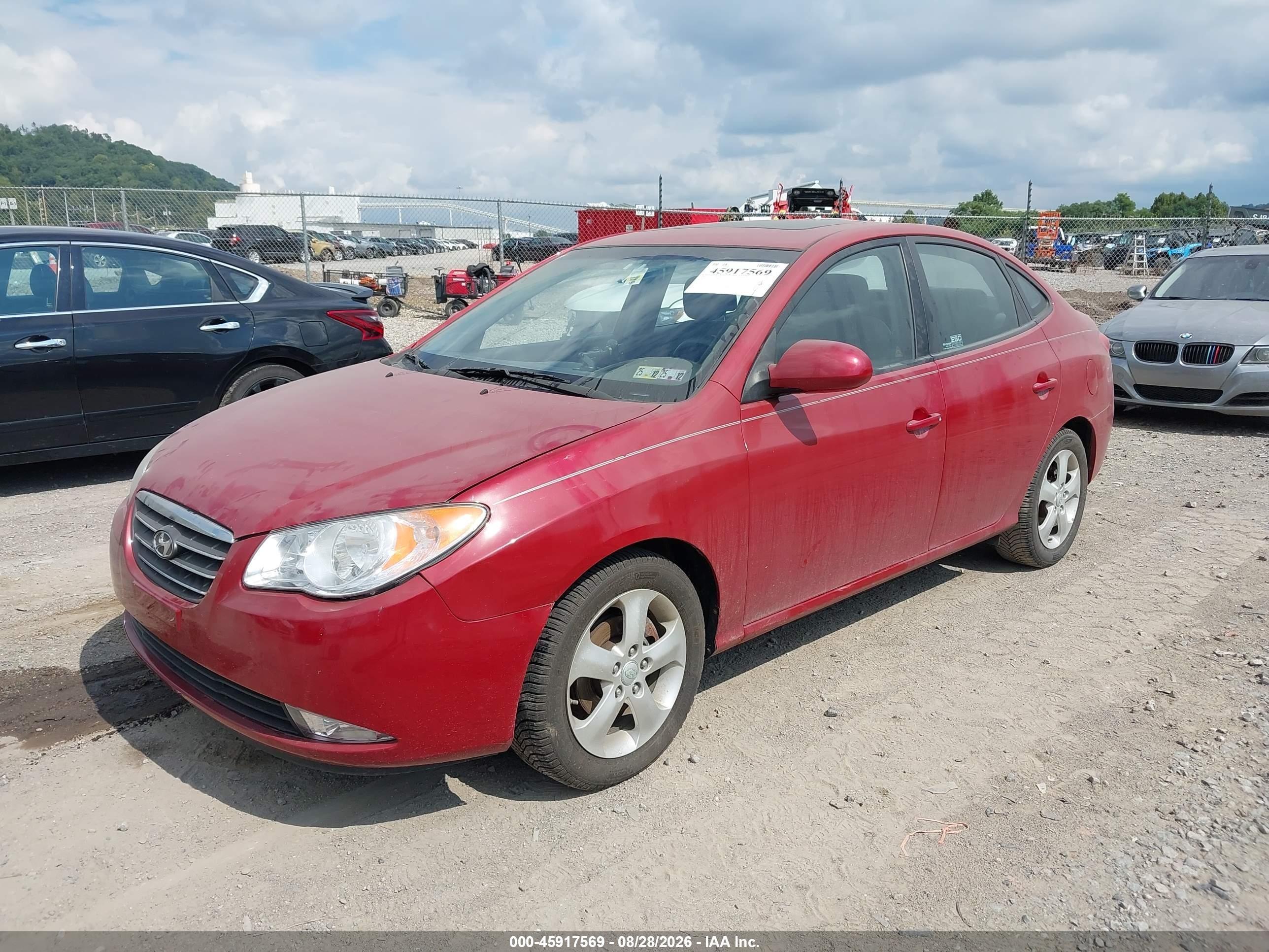 2009 Hyundai Elantra Se Red vin: KMHDU46D19U654837