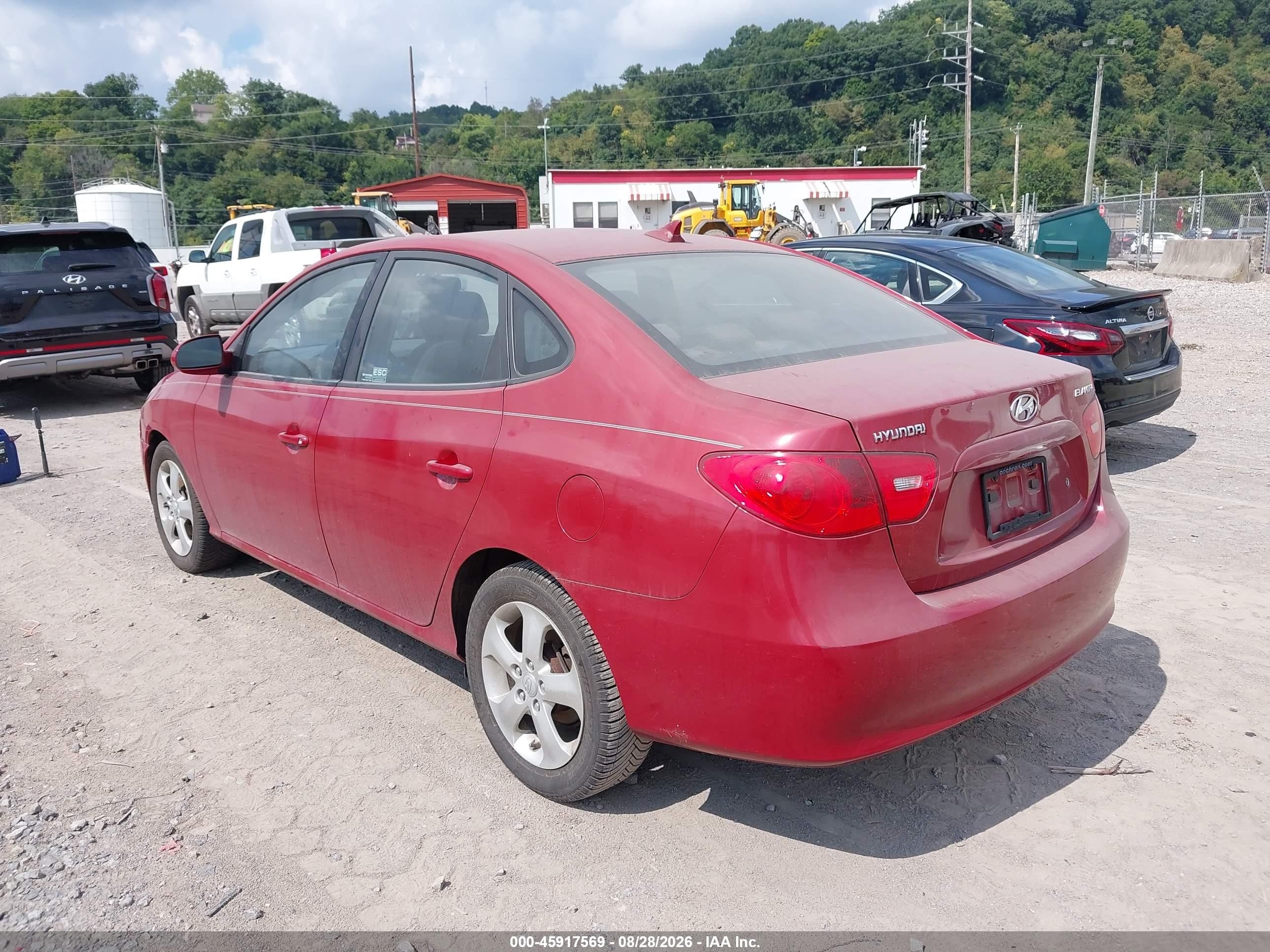 2009 Hyundai Elantra Se Red vin: KMHDU46D19U654837