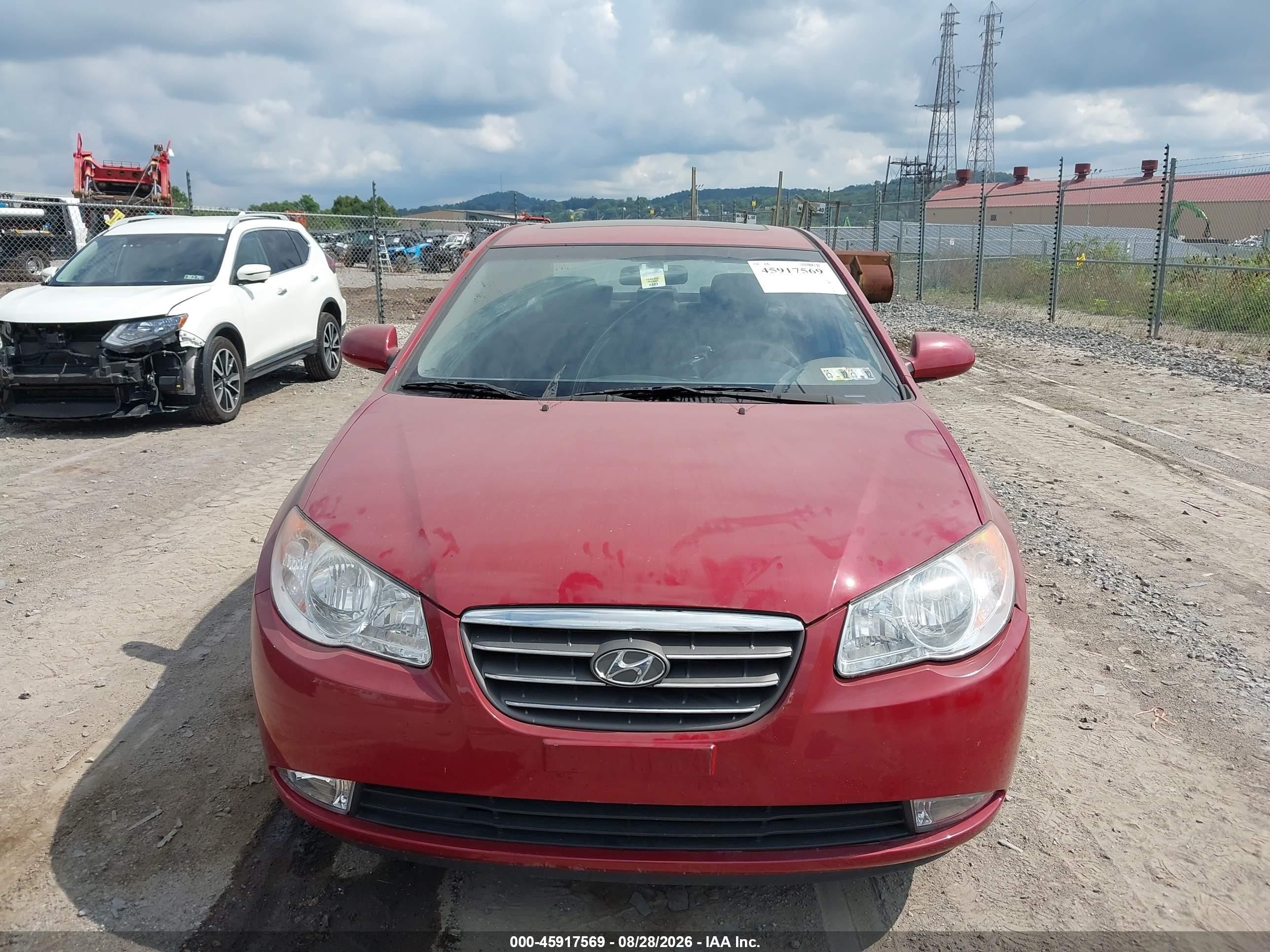 2009 Hyundai Elantra Se Red vin: KMHDU46D19U654837