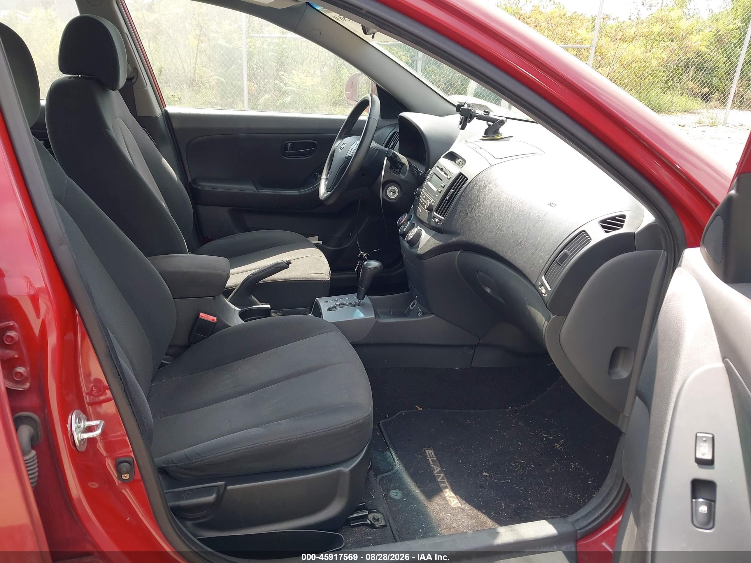 2009 Hyundai Elantra Se Red vin: KMHDU46D19U654837