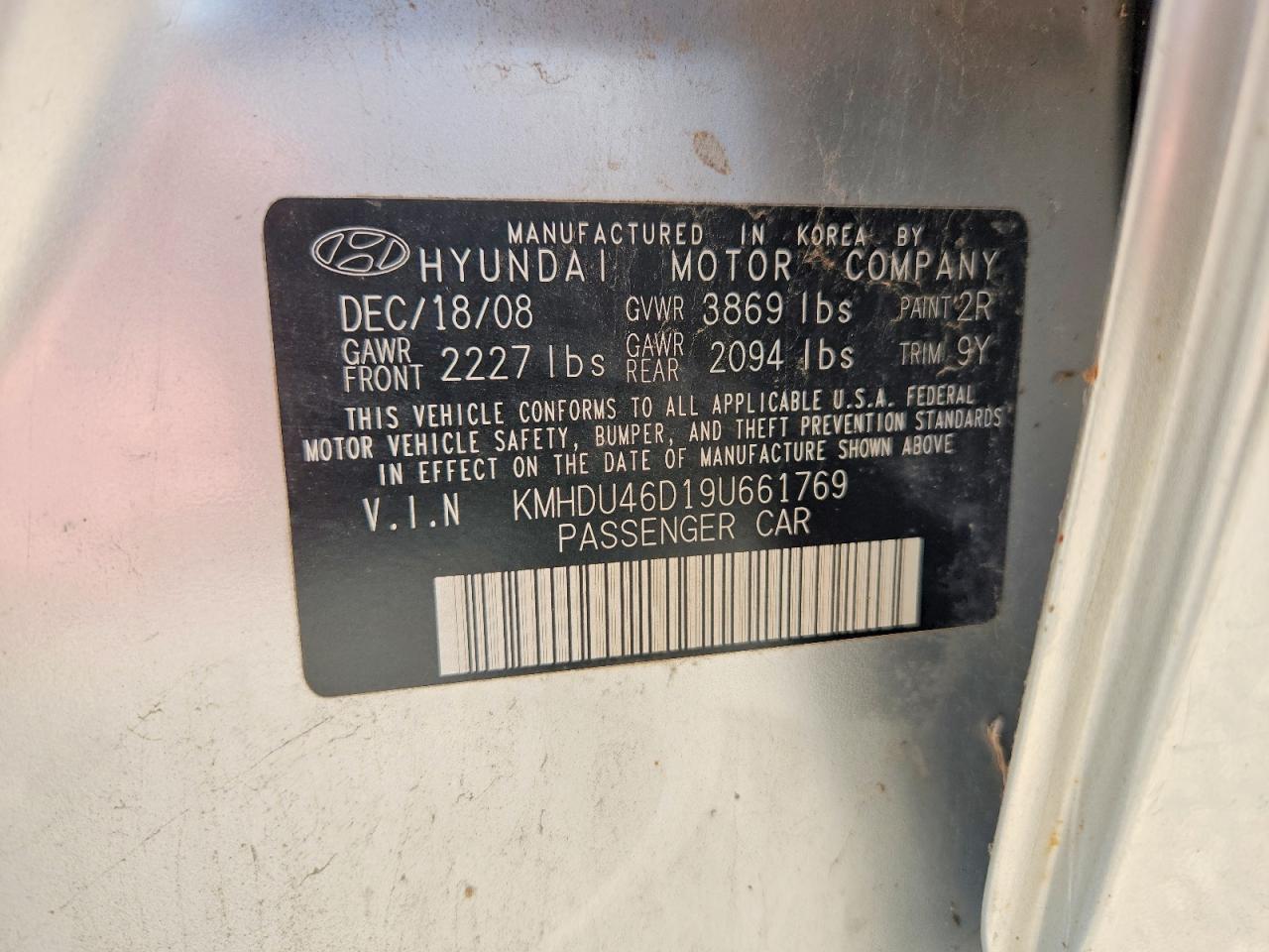 2010 Hyundai Elantra Se Silver vin: KMHDU46D19U661769