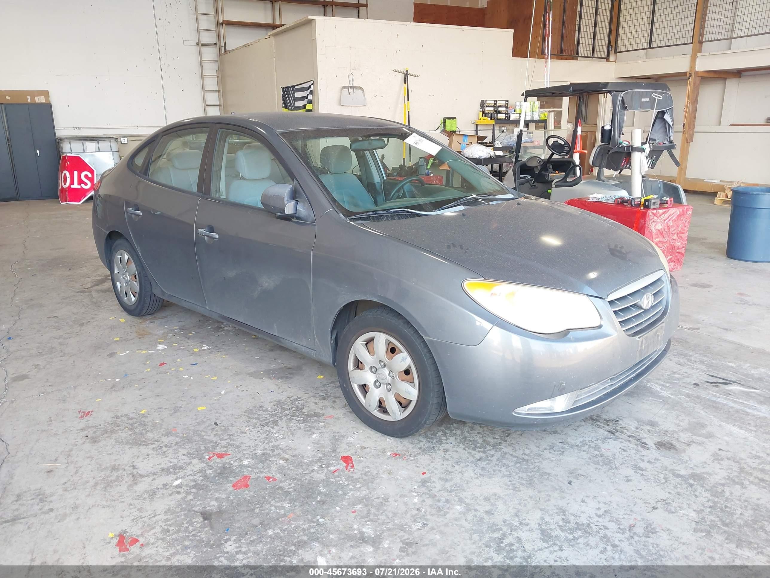2009 Hyundai Elantra Gls Gray vin: KMHDU46D19U676322