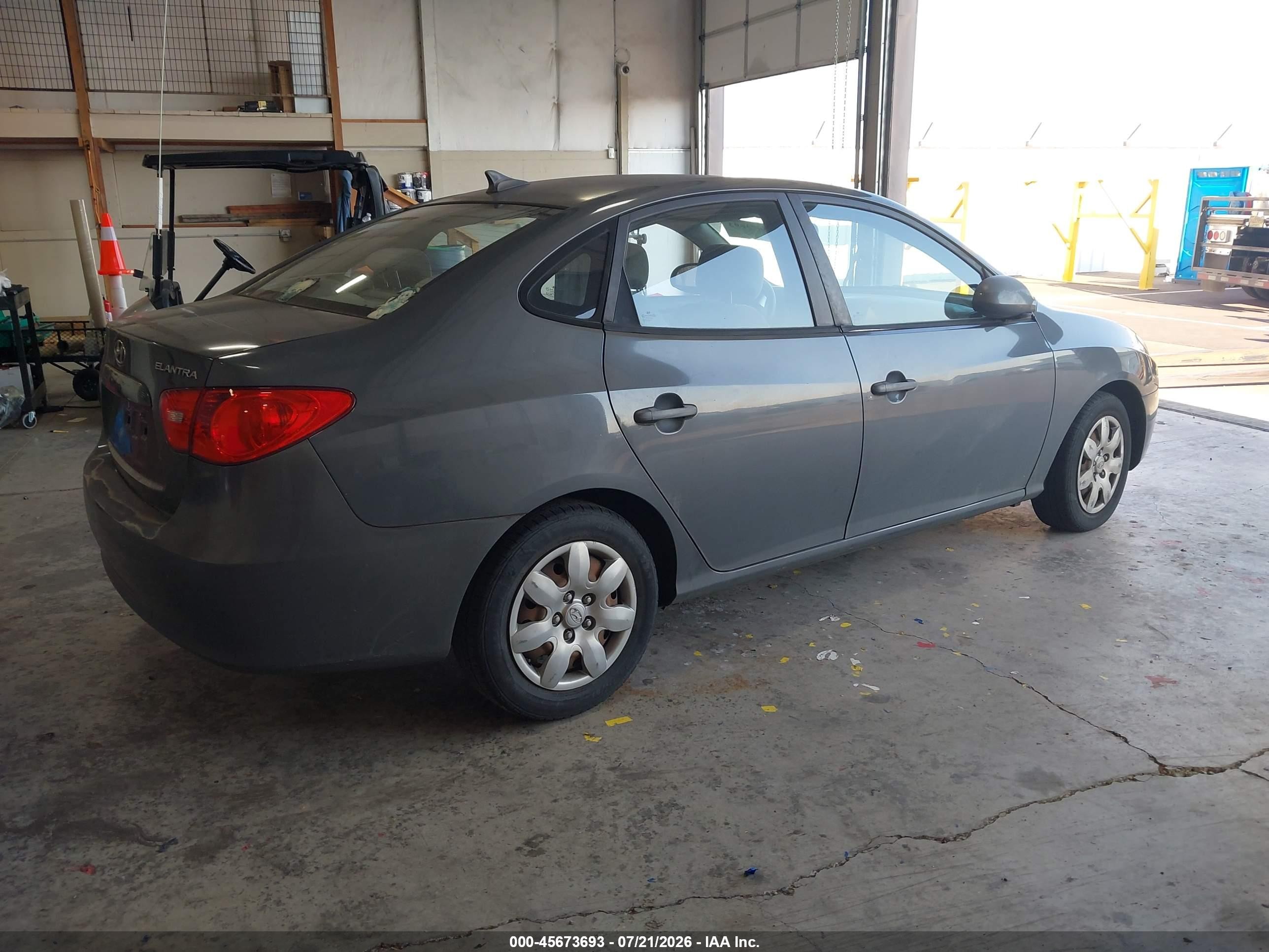2009 Hyundai Elantra Gls Gray vin: KMHDU46D19U676322