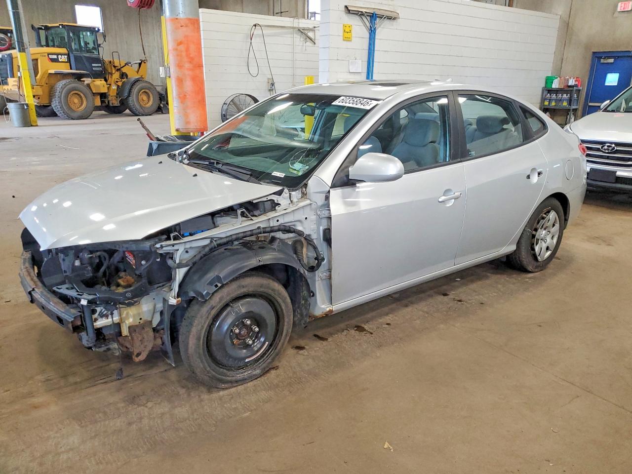 2009 Hyundai Elantra Gls Silver vin: KMHDU46D19U688843