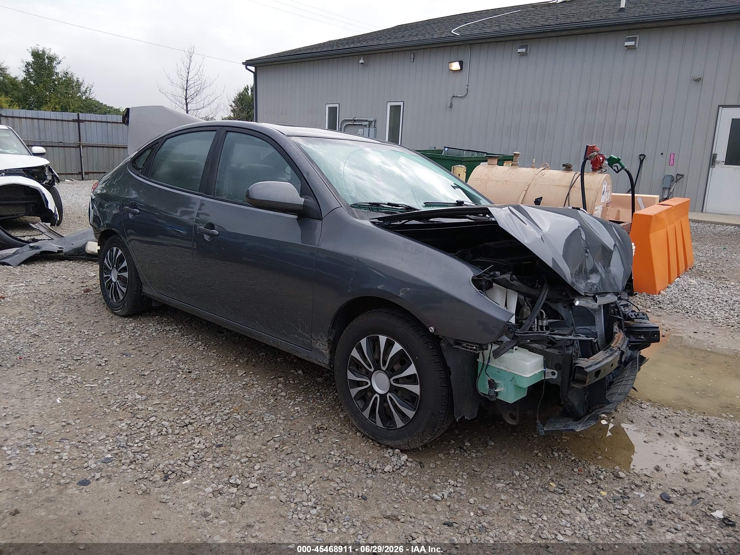 2009 Hyundai Elantra Gls Серый vin: KMHDU46D19U728287