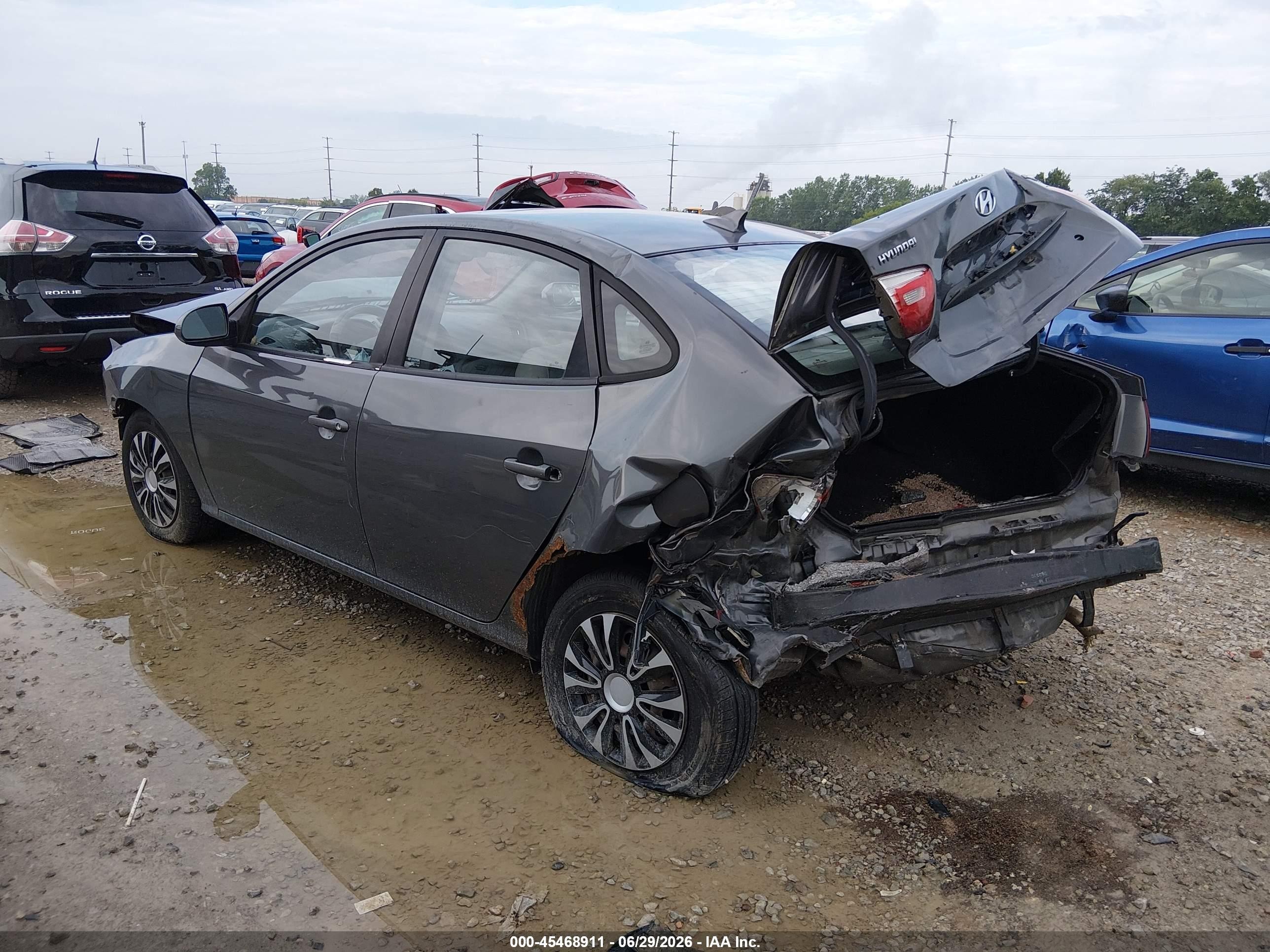 2009 Hyundai Elantra Gls Серый vin: KMHDU46D19U728287
