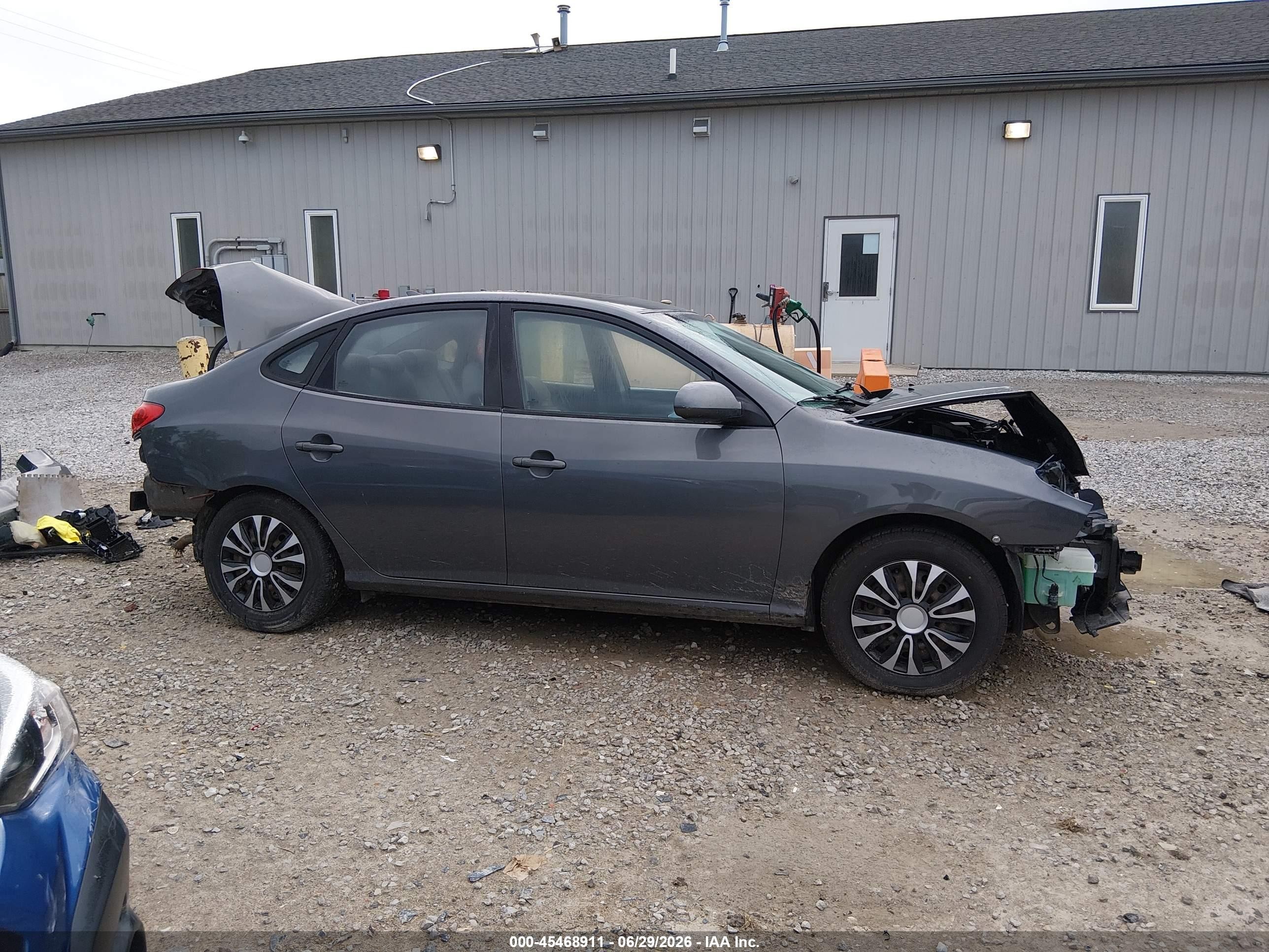 2009 Hyundai Elantra Gls Серый vin: KMHDU46D19U728287