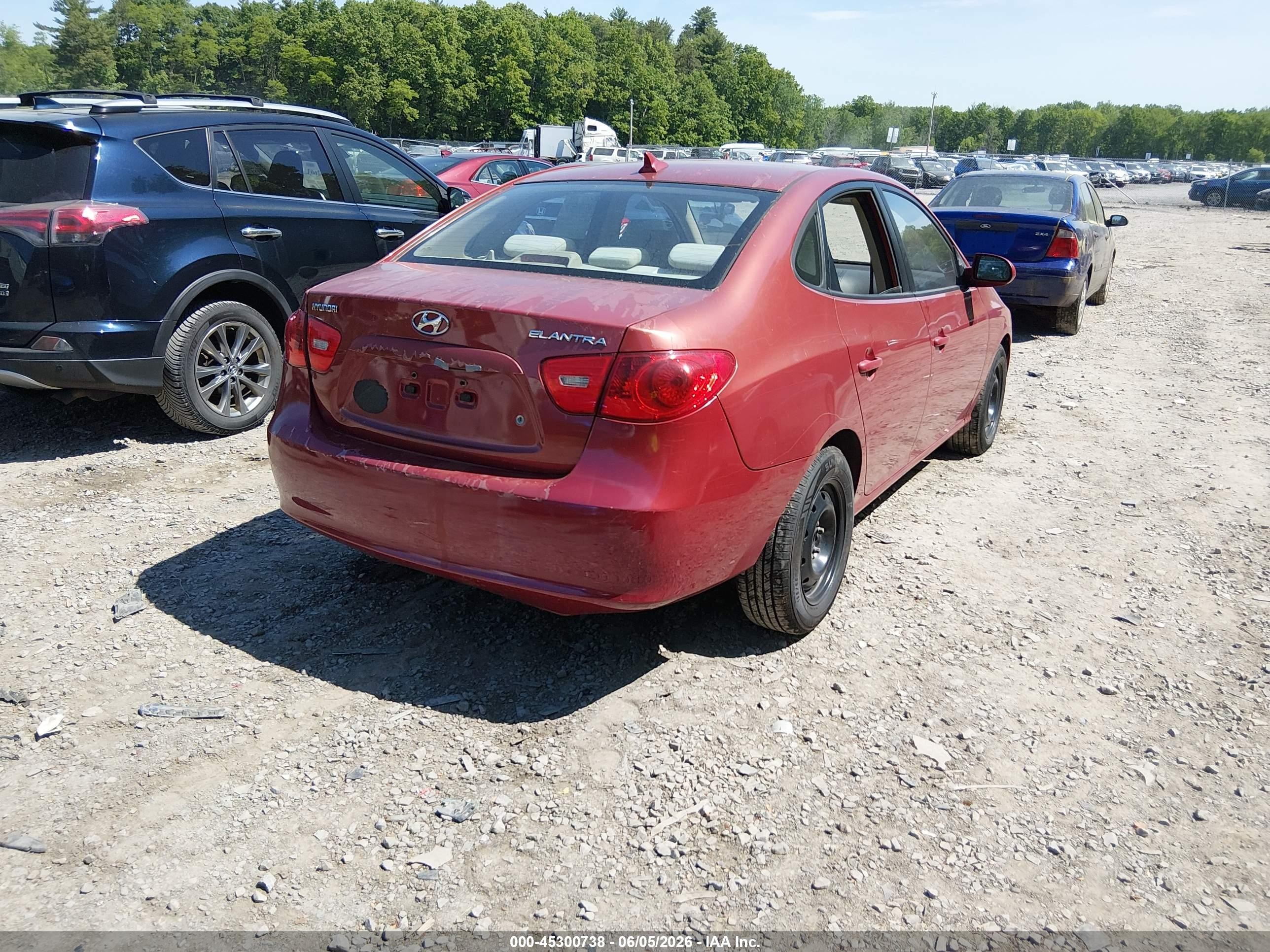2009 Hyundai Elantra Gls Red vin: KMHDU46D19U753903