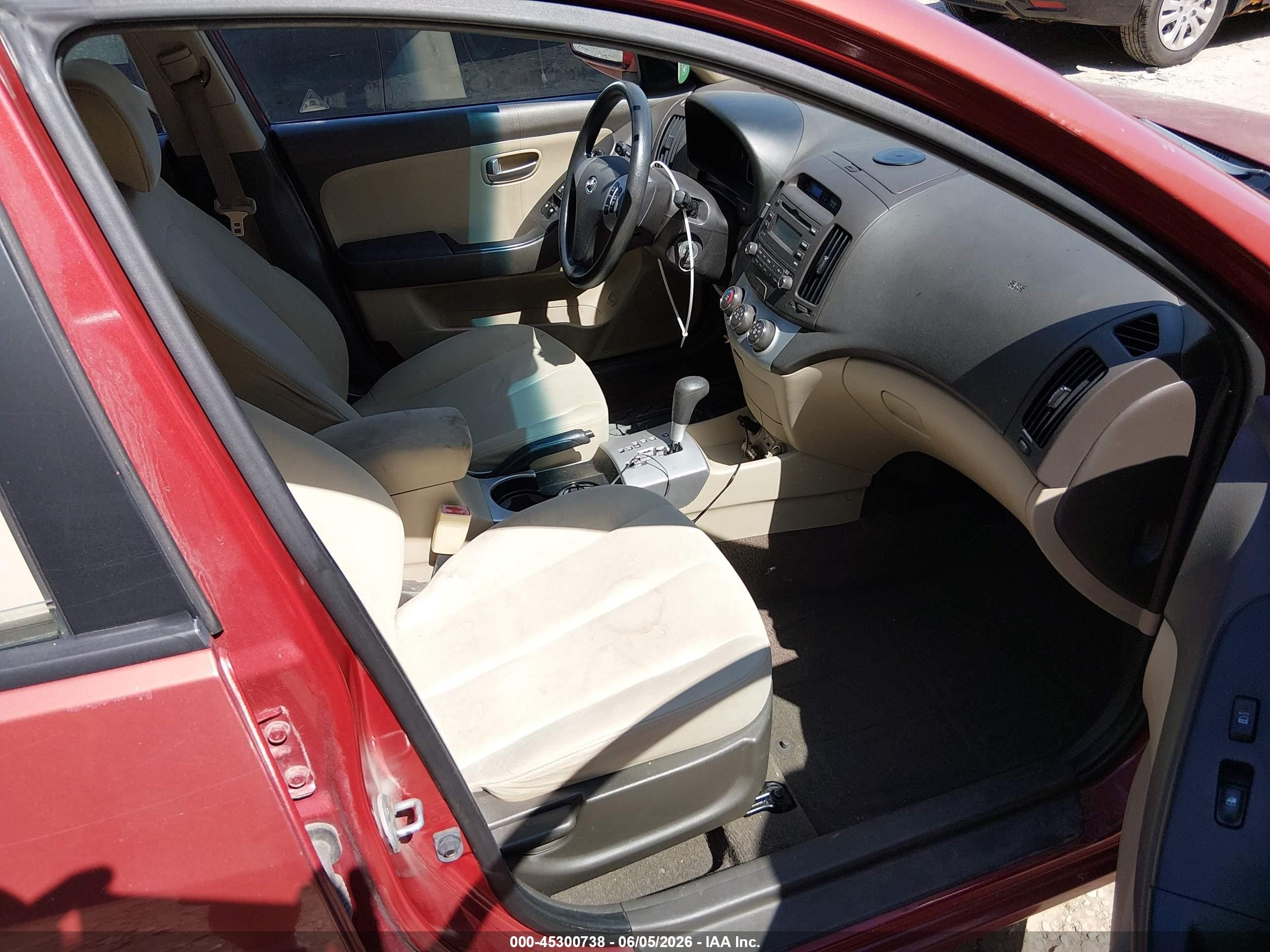 2009 Hyundai Elantra Gls Red vin: KMHDU46D19U753903