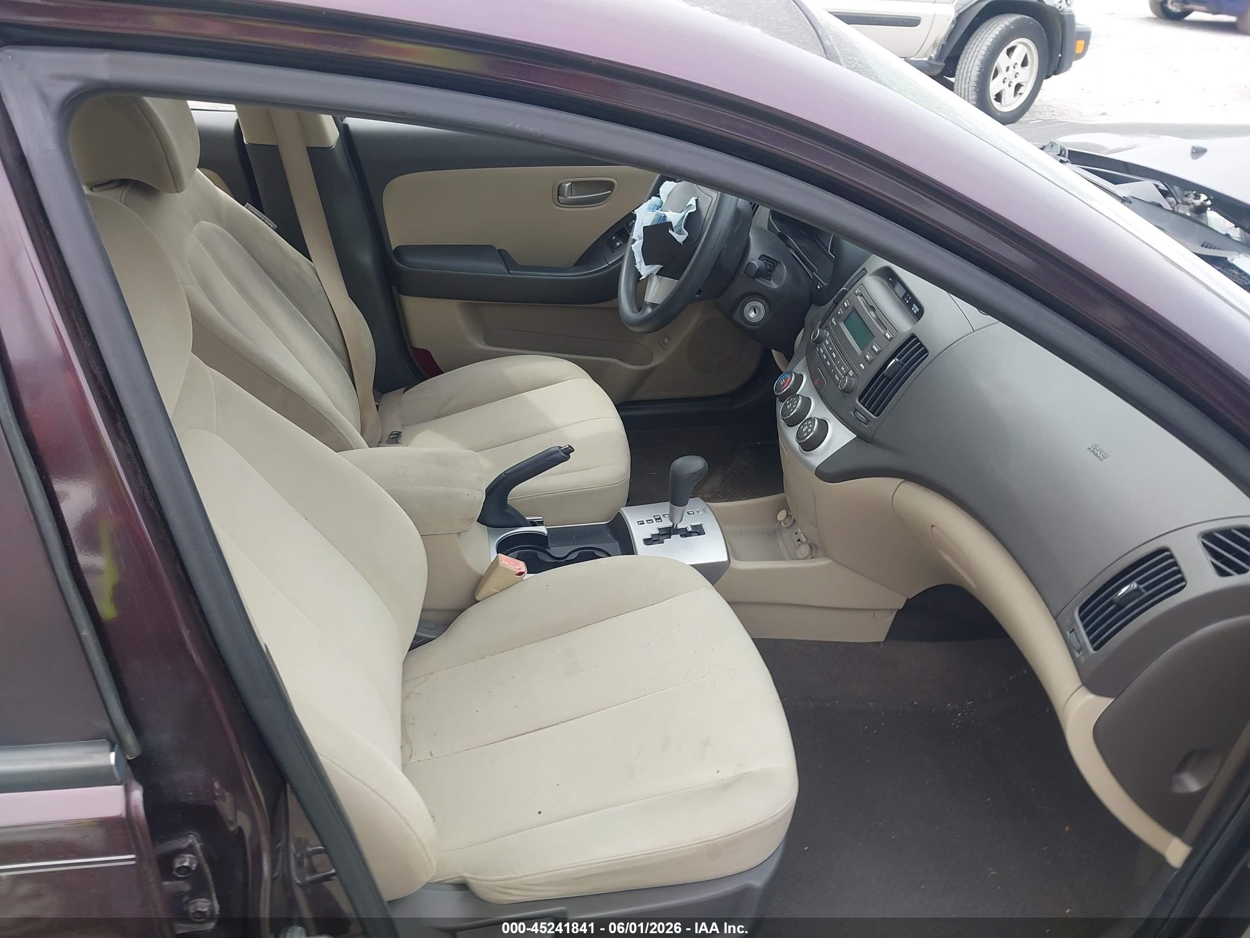 2009 Hyundai Elantra Gls Maroon vin: KMHDU46D19U756204