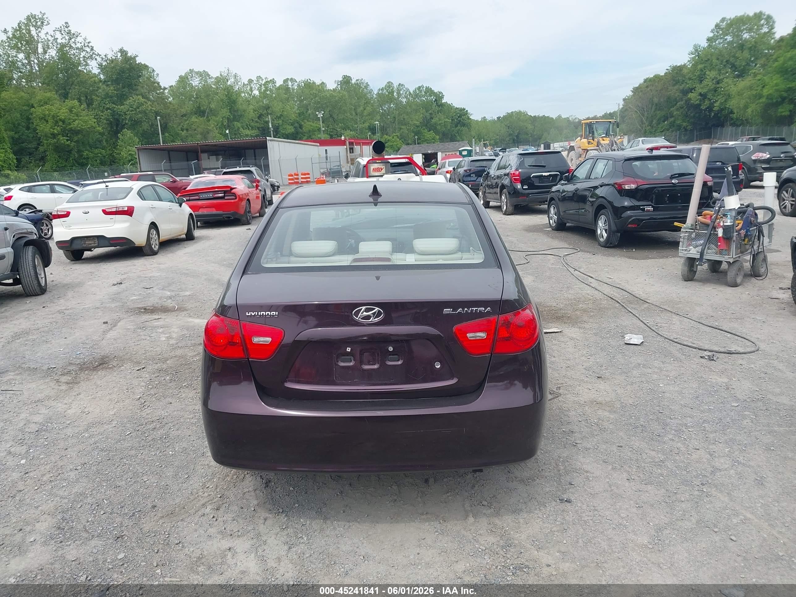 2009 Hyundai Elantra Gls Maroon vin: KMHDU46D19U756204