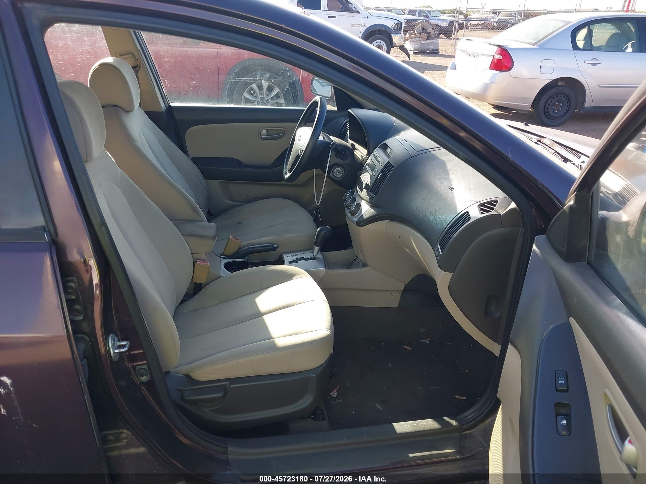 2009 Hyundai Elantra Gls Purple vin: KMHDU46D19U757370