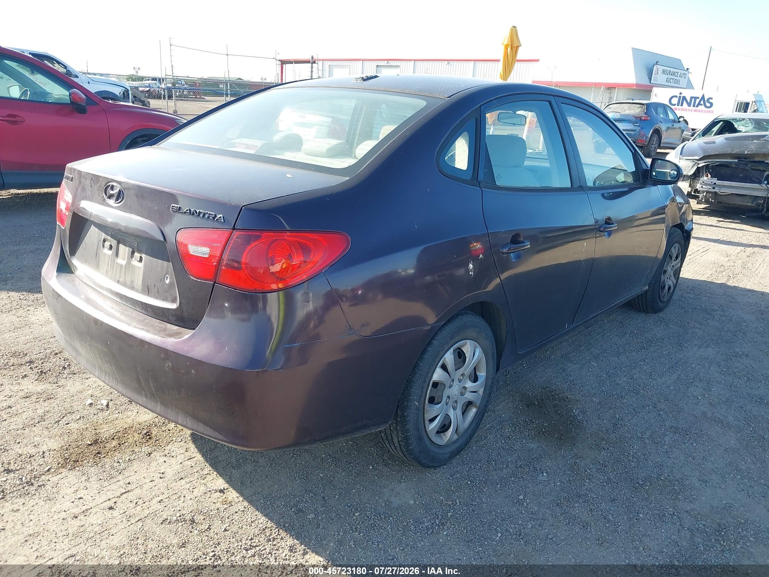 2009 Hyundai Elantra Gls Purple vin: KMHDU46D19U757370