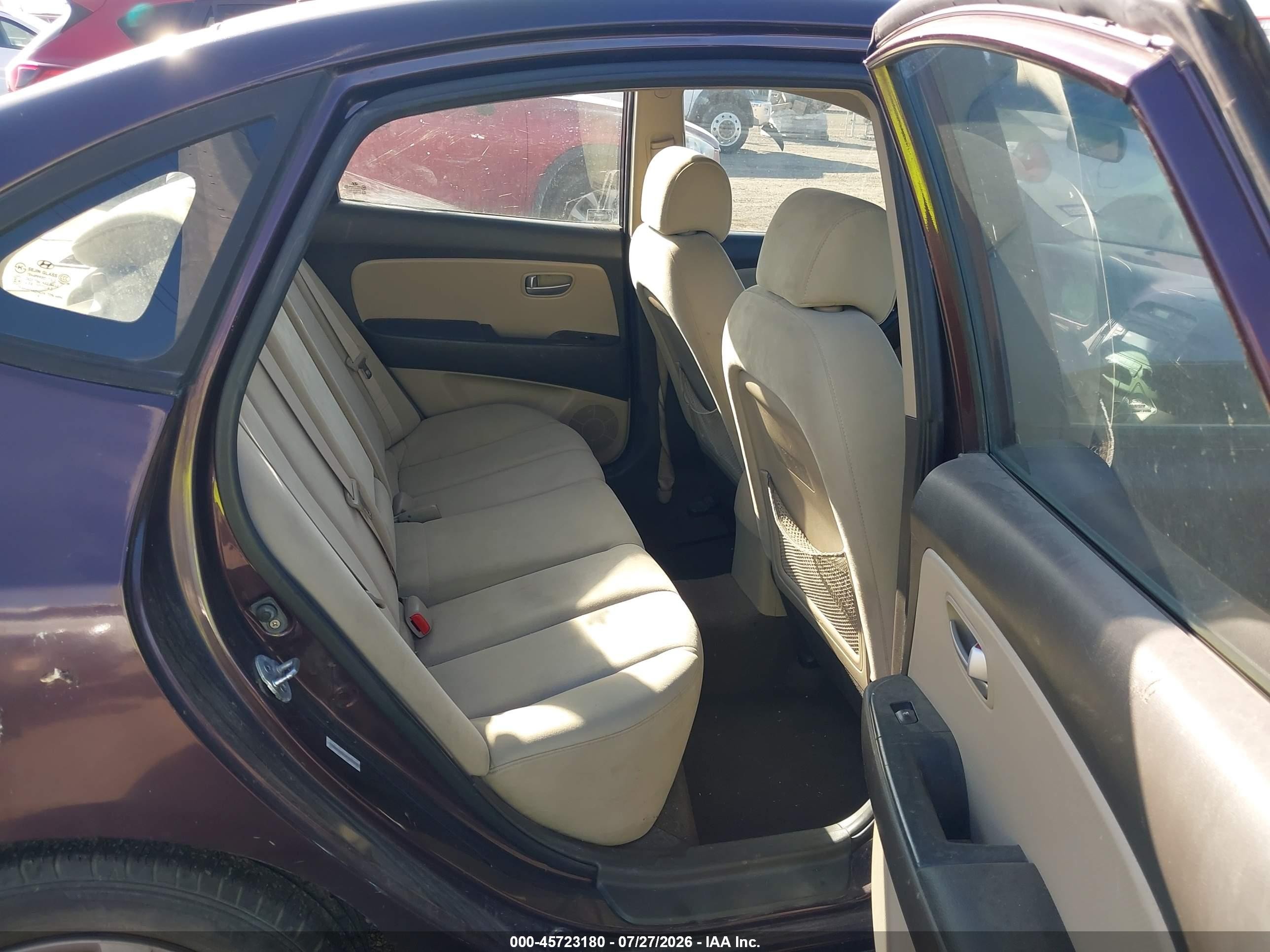 2009 Hyundai Elantra Gls Purple vin: KMHDU46D19U757370