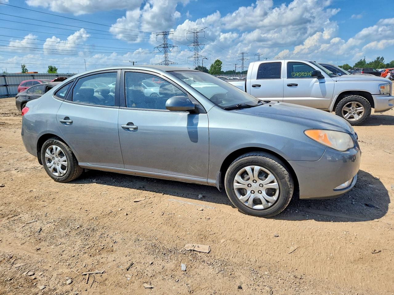 2009 Hyundai Elantra Gls Gray vin: KMHDU46D19U810648