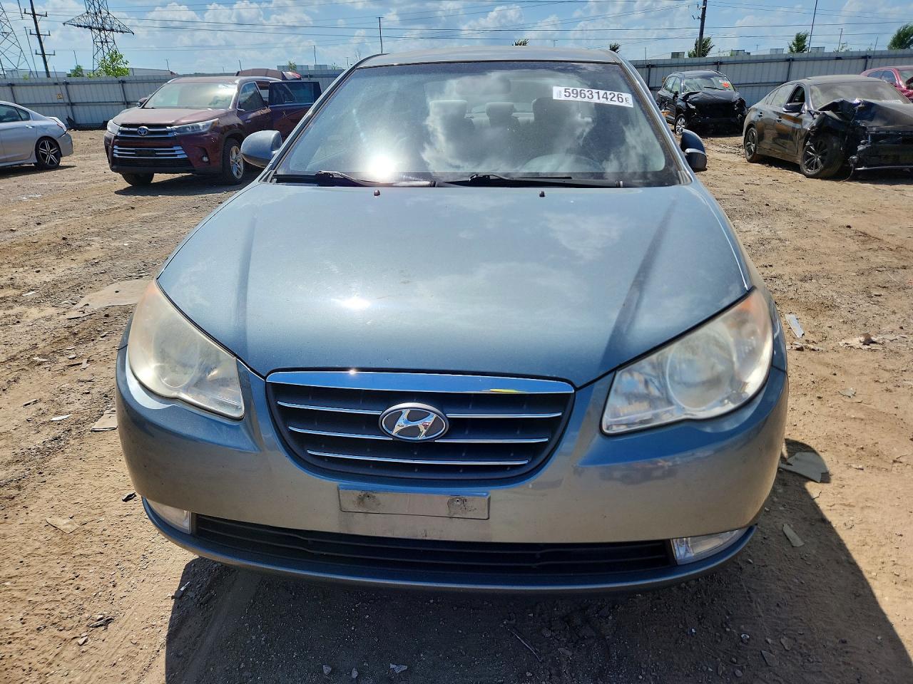 2009 Hyundai Elantra Gls Gray vin: KMHDU46D19U810648